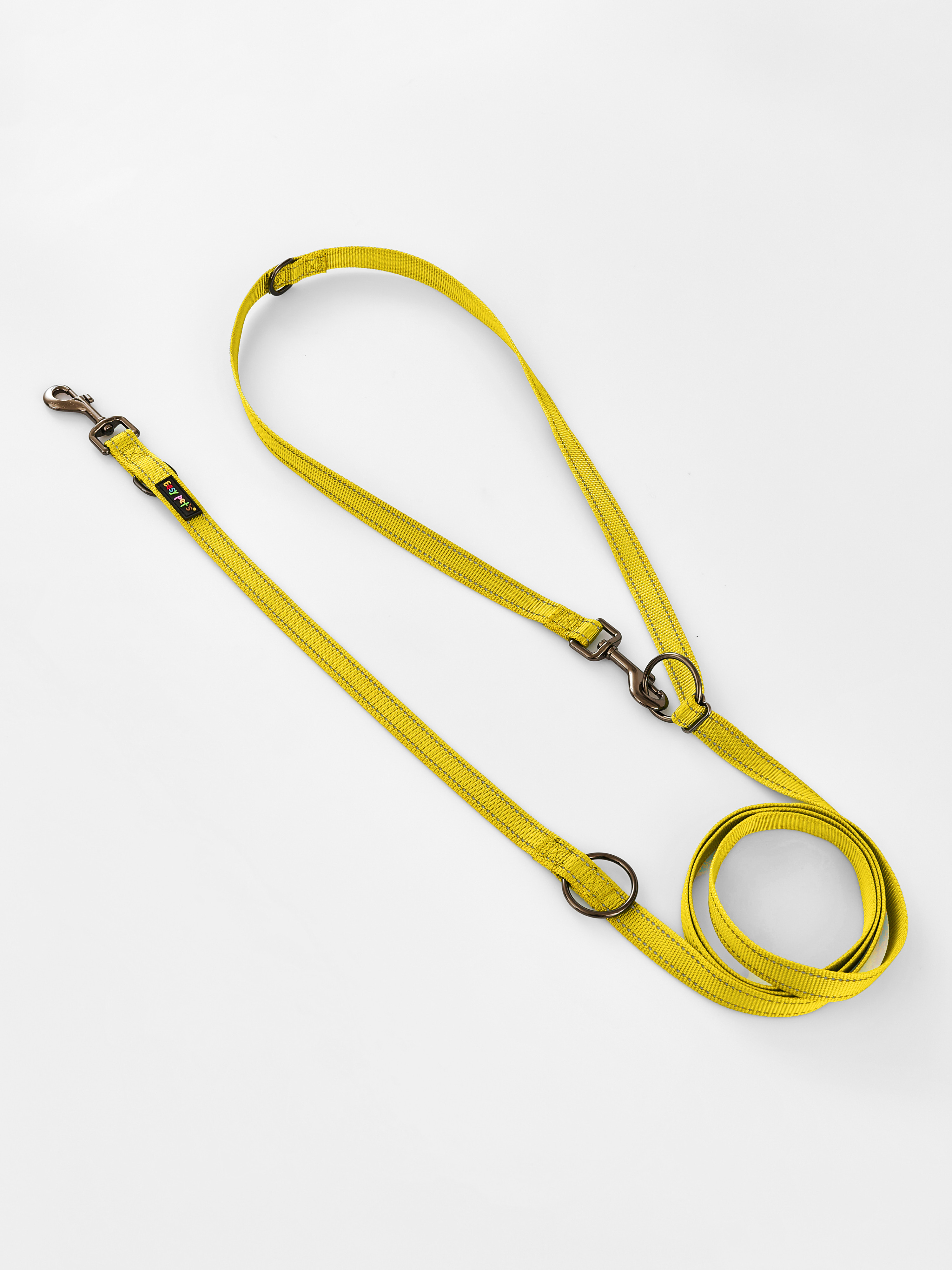 Поводок перестежка для собак Easy Pets 324 цвет Желтый р-р S 1см 300см - фото 12