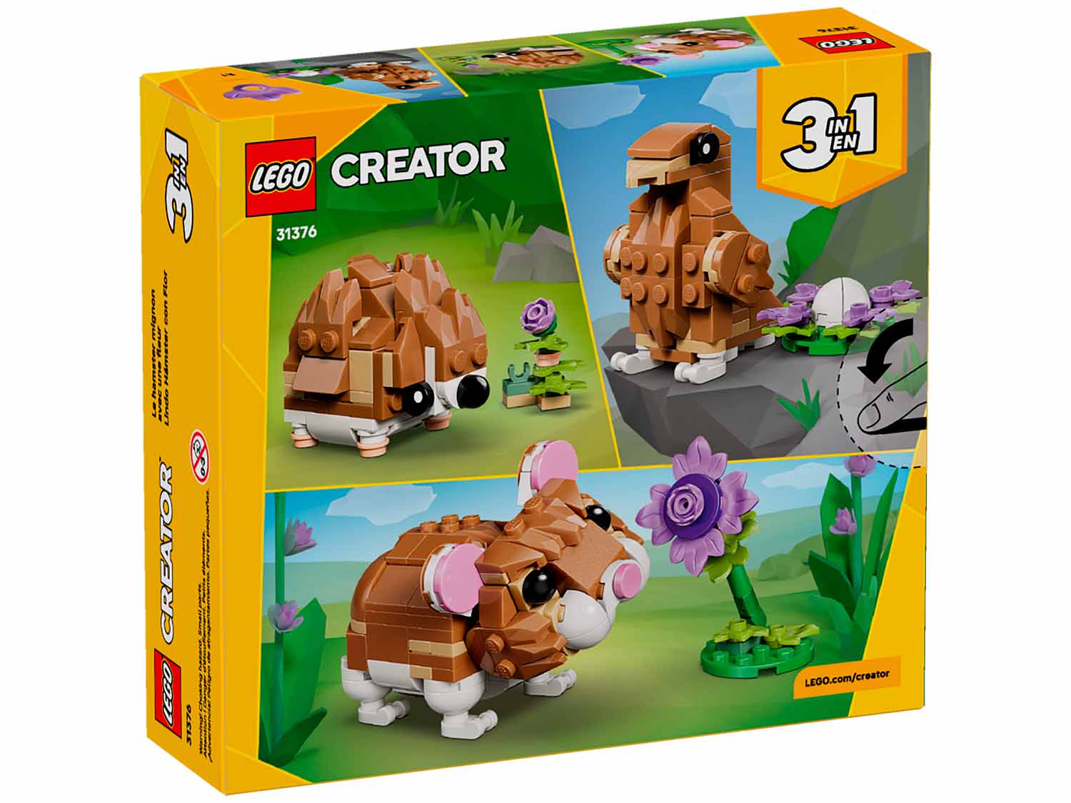 Конструктор LEGO Creator Милый хомячок 31376 166 дет. - фото 4