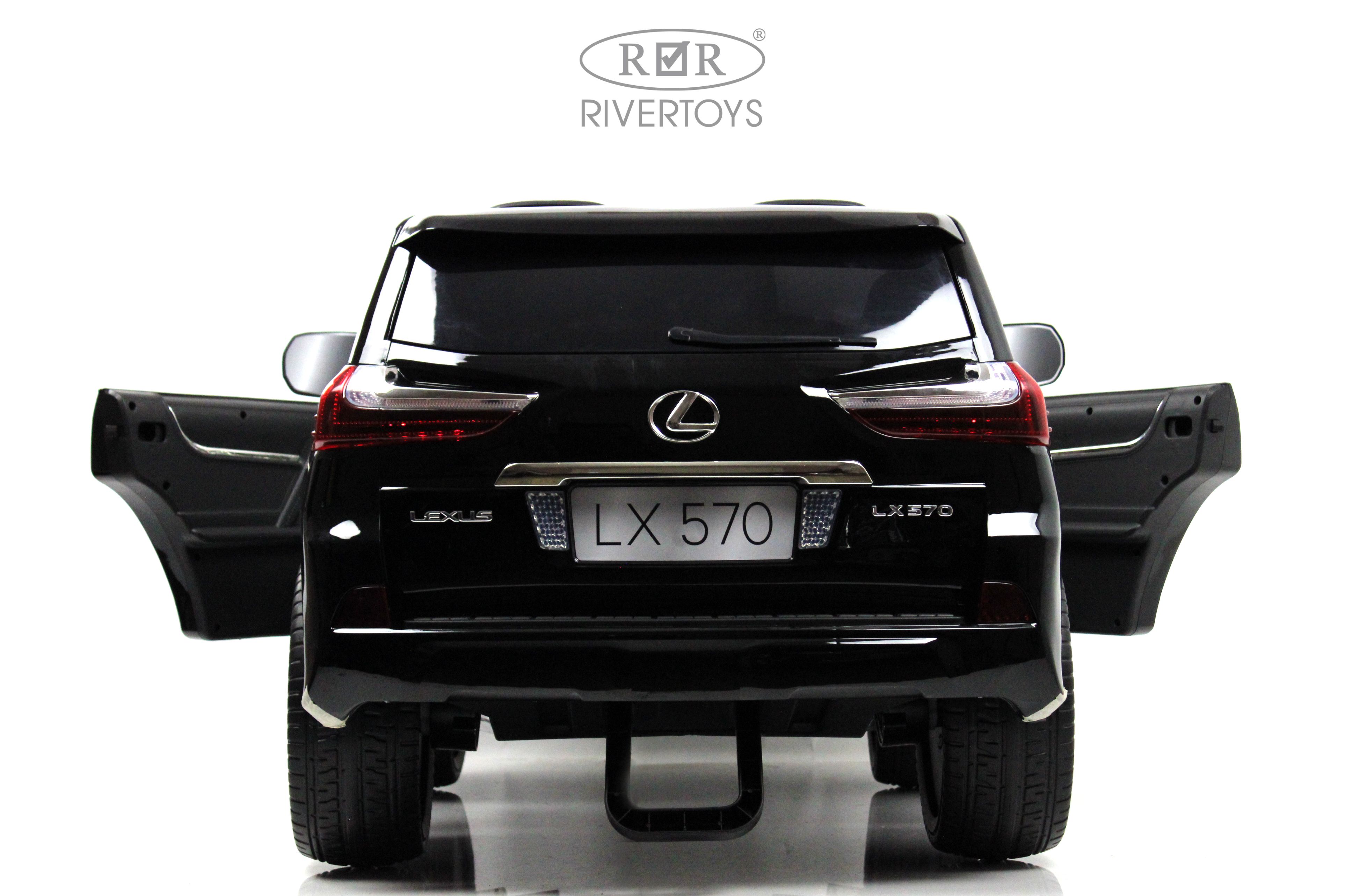 Электромобиль RIVERTOYS Lexus Y555YY-BLACK-GLANEC С пультом ДУ - фото 4