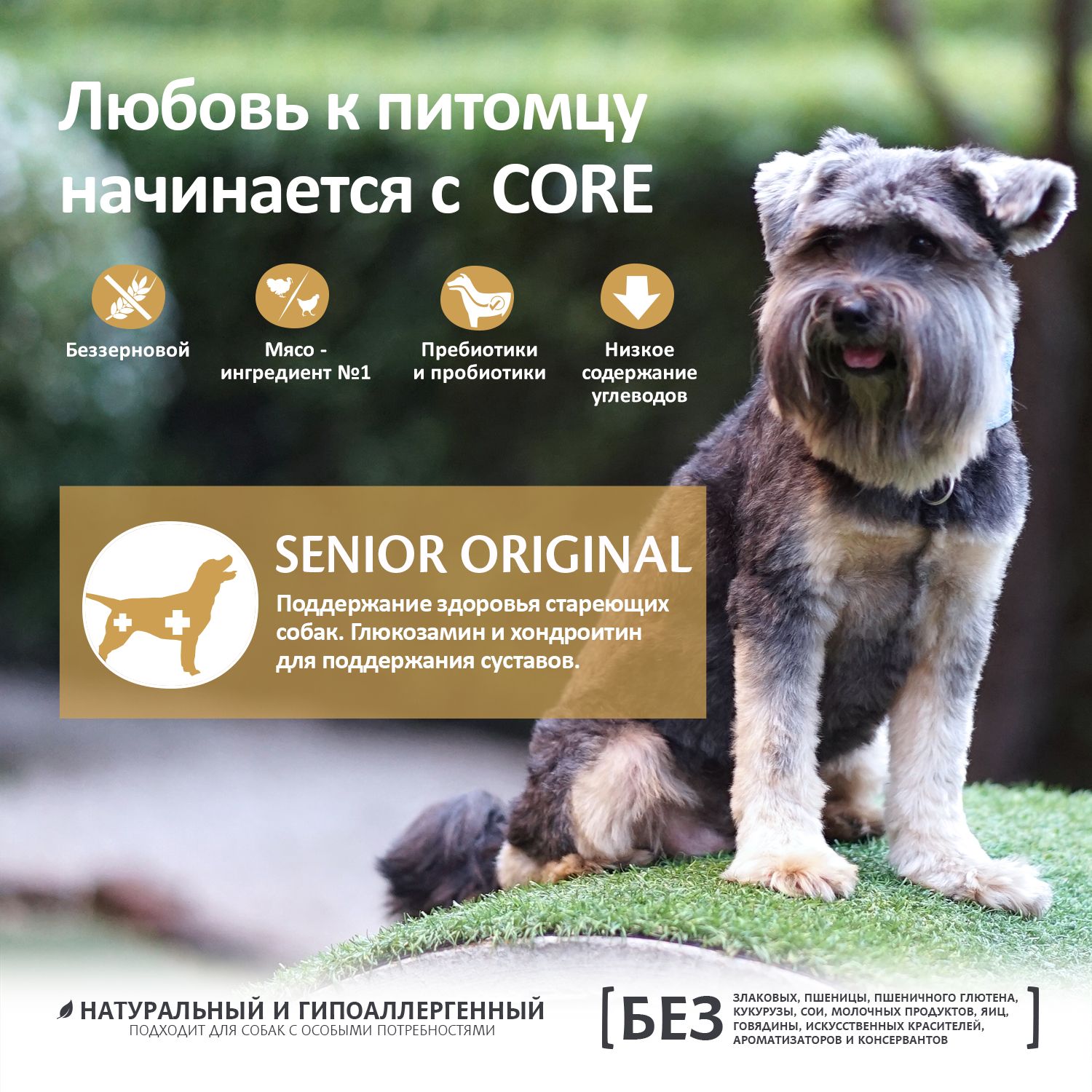 Корм для собак Wellness CORE пожилых всех пород индейка курица 10кг - фото 7