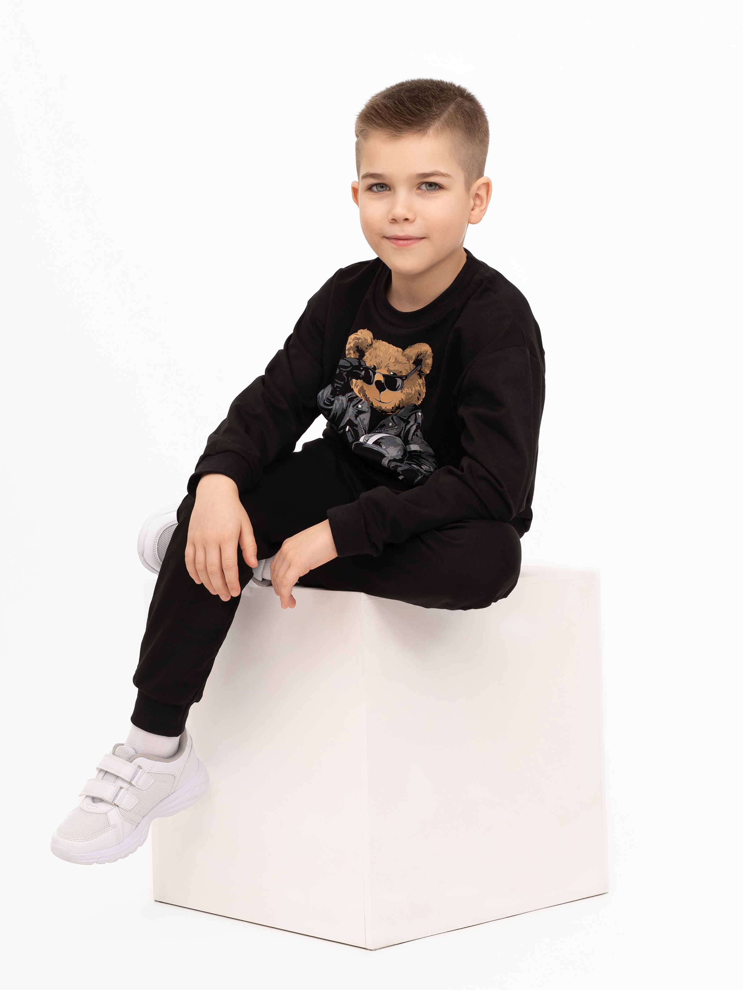 Костюм Утенок 7045г черный тедди байкер - фото 54