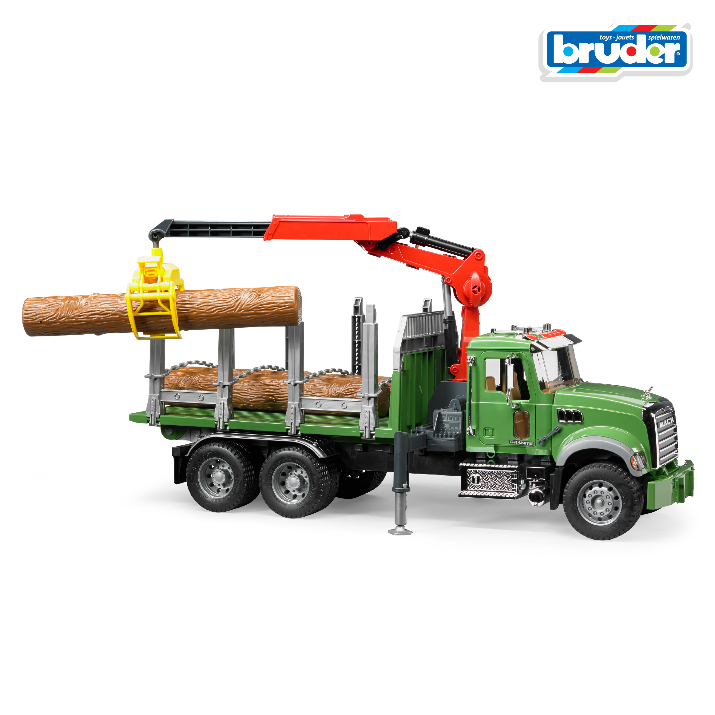 Грузовик Bruder MACK с портативным краном 1:16 02-824 - фото 3