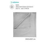 Простыня Askona Comfort Tencel Серебристый 240 x 260 см 1 шт.