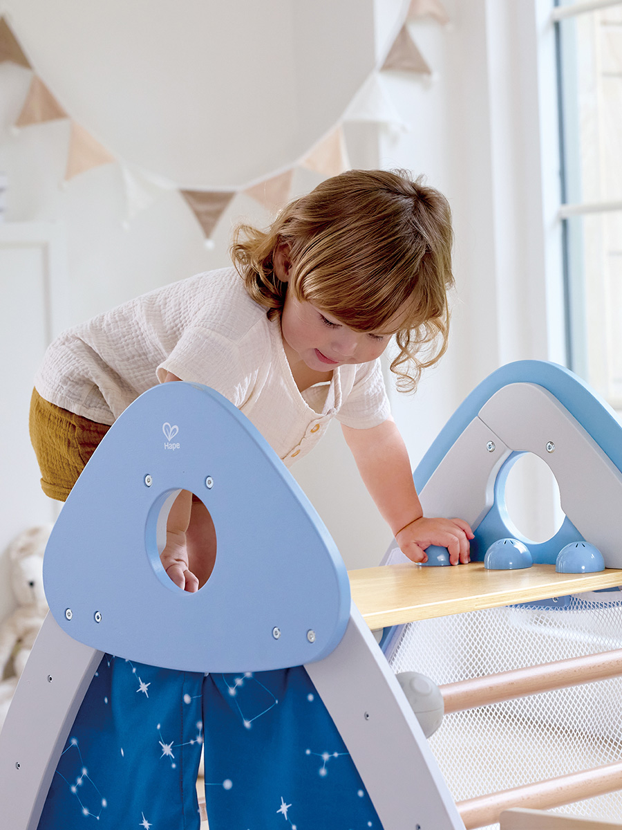 Детский игровой комплекс "4-в-1" Hape Пиклер с горкой, скалодром E1222_HP - фото 5