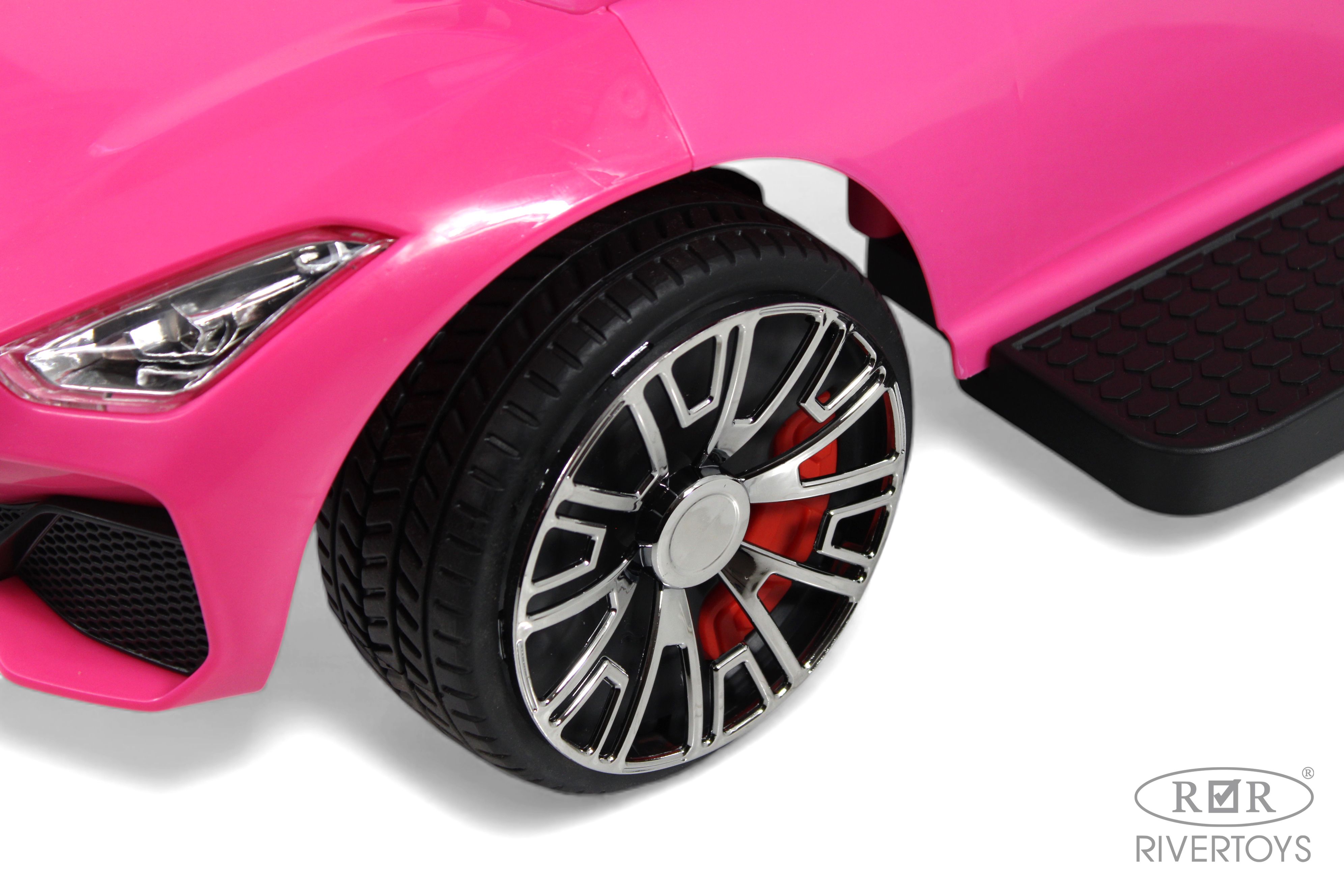 Каталка RIVERTOYS Z005ZZ-BP-PINK розовый - фото 7