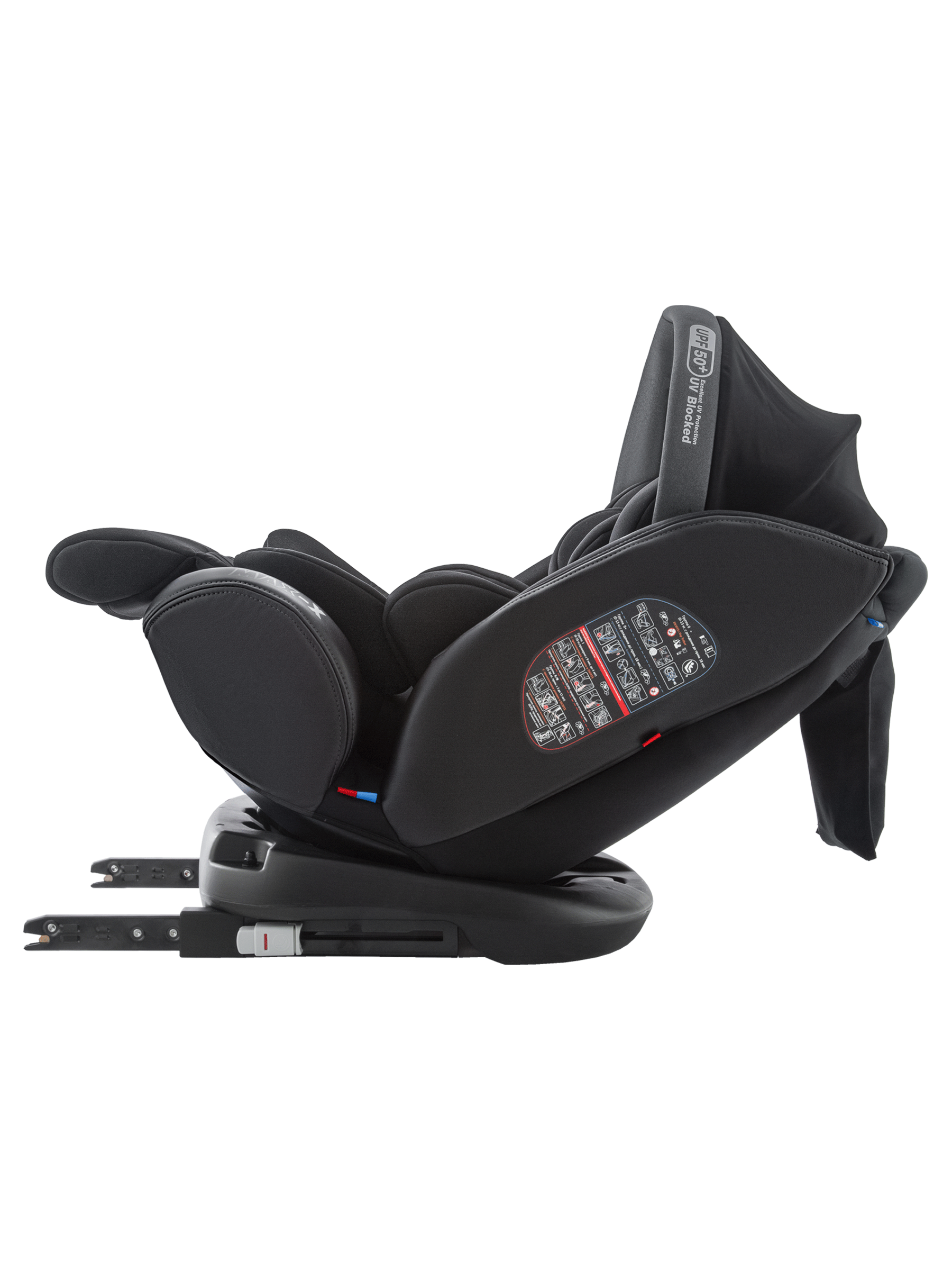 Автокресло Indigo MAX-X черный Isofix 0+/1/2/3 (0-36 кг) черный - фото 14