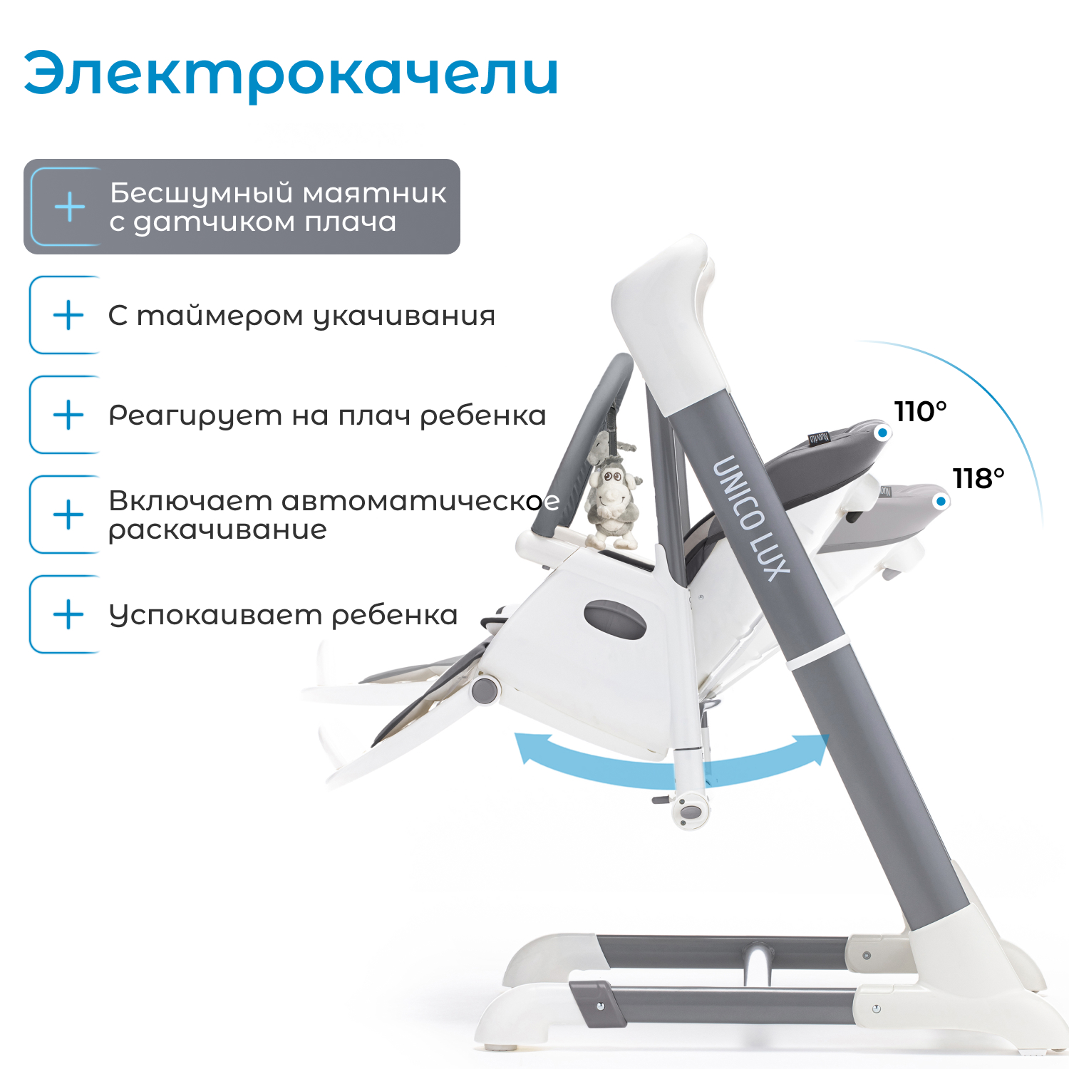 Стульчик для кормления Nuovita Unico трансформер - фото 6