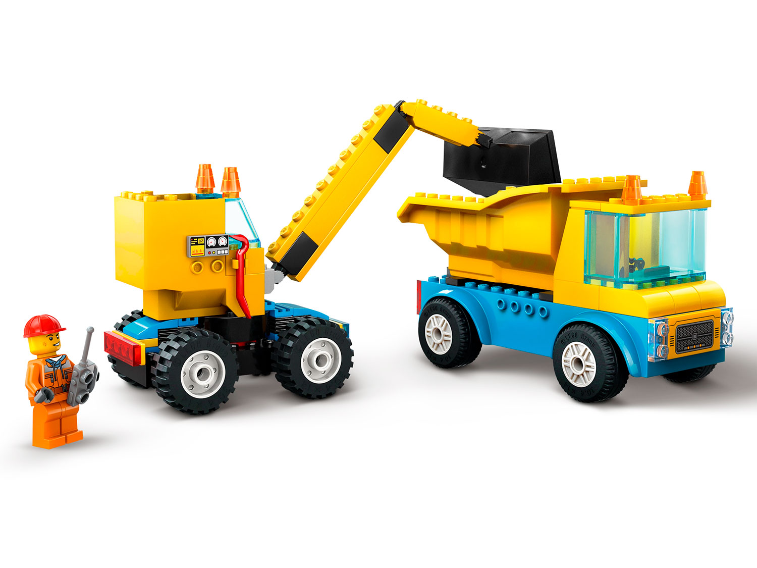 Конструктор LEGO City Строительные машины и кран 235 дет. - фото 6