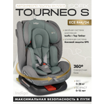 Автокресло Indigo Tourneo S серый-зеленый Isofix 0+/1/2/3 (0-36 кг)