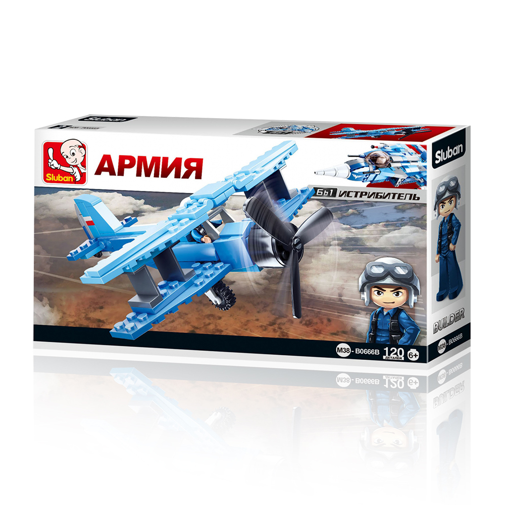 Конструктор SLUBAN Биплан - фото 3