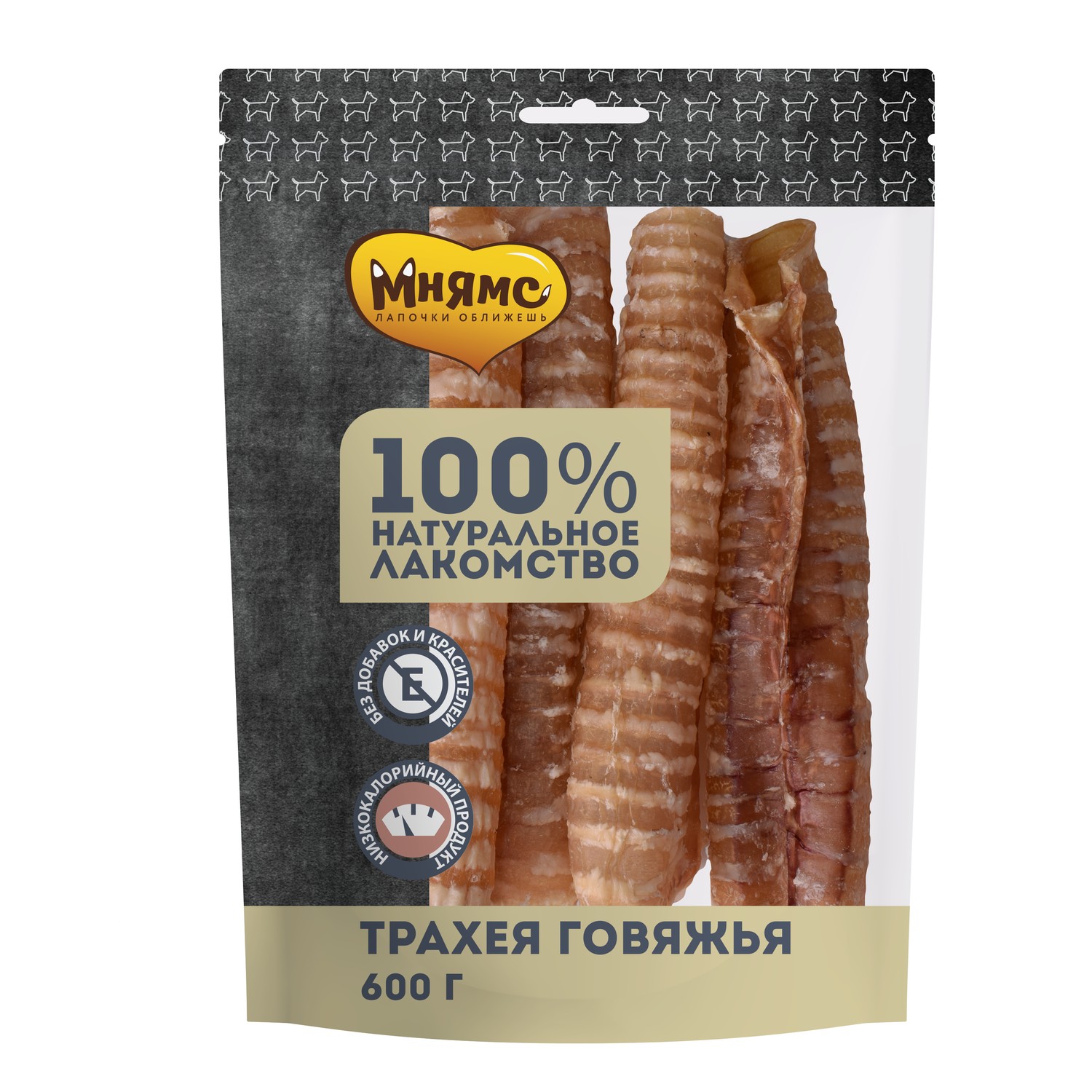 Лакомство для собак Мнямс трахея говяжья 600г - фото 1