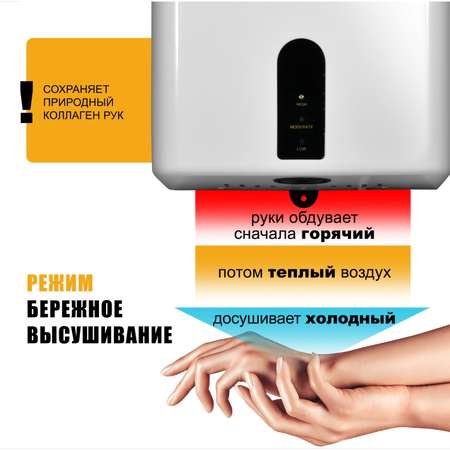 Электросушитель PUFF для рук 8810