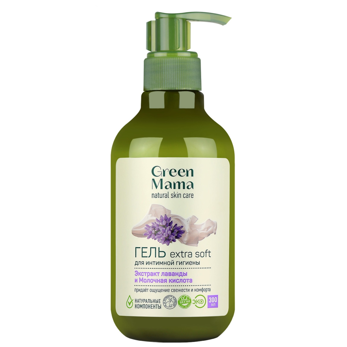 Гель Green Mama для интимной гигиены extra soft 300 мл - фото 1