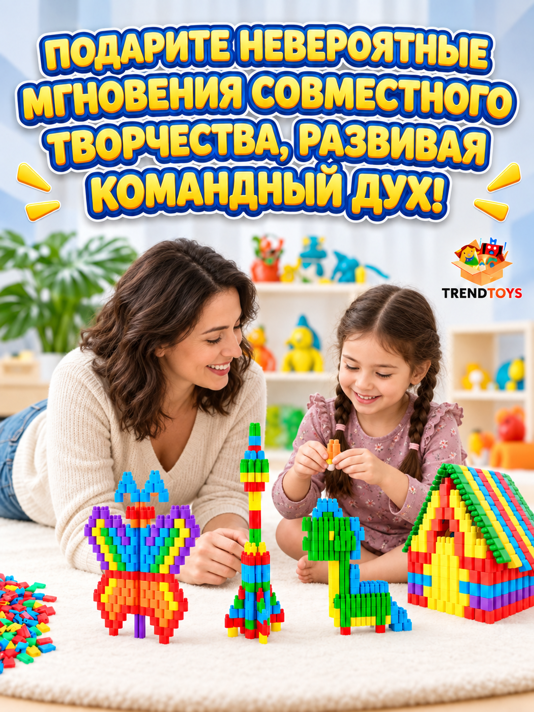 Конструктор TrendToys 3D в контейнере 620 дет. - фото 8