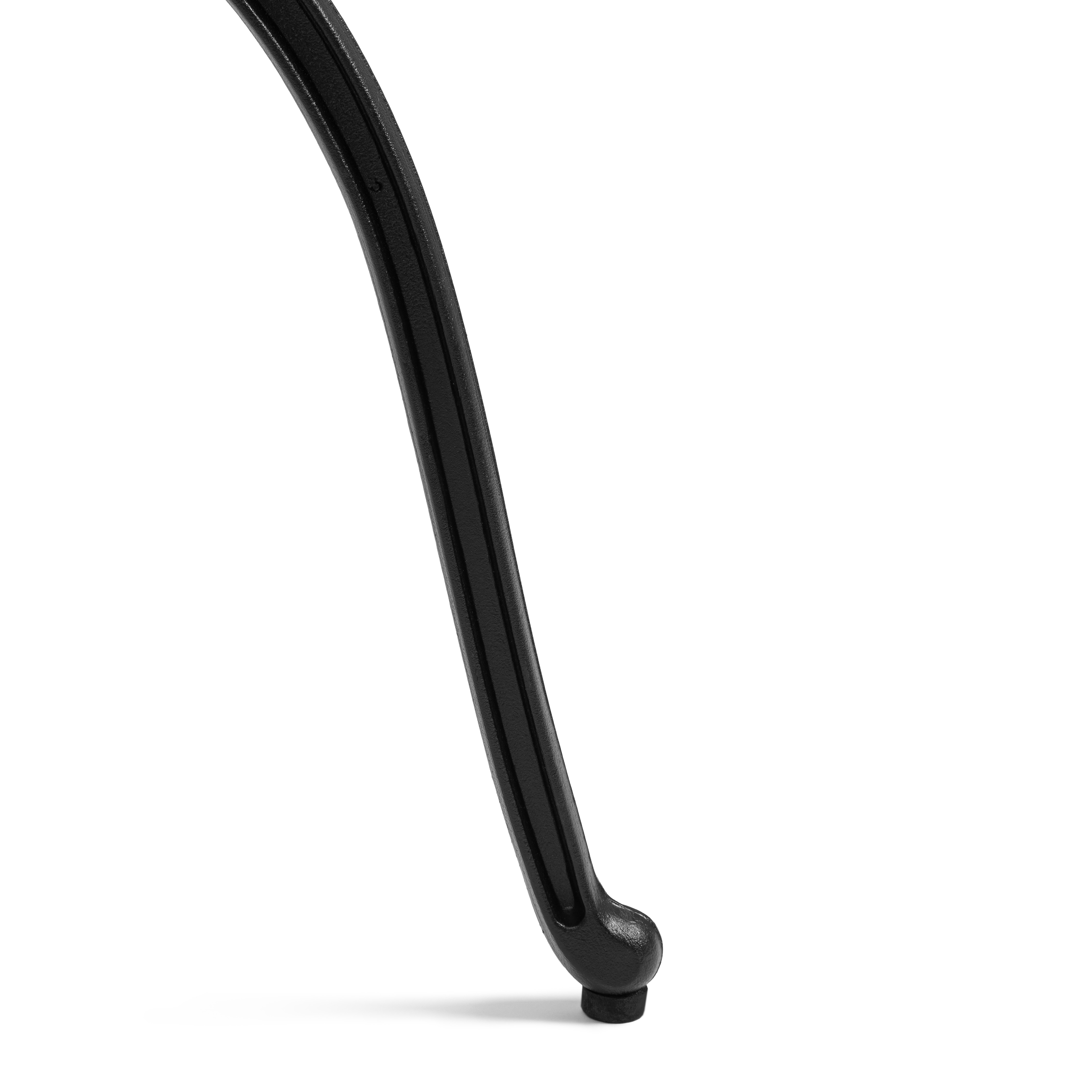 Комплект садовой мебели TETCHAIR Романс (стол+2 стула), алюминиевый сплав, D60/H67, 53х41х89см, черный - фото 7