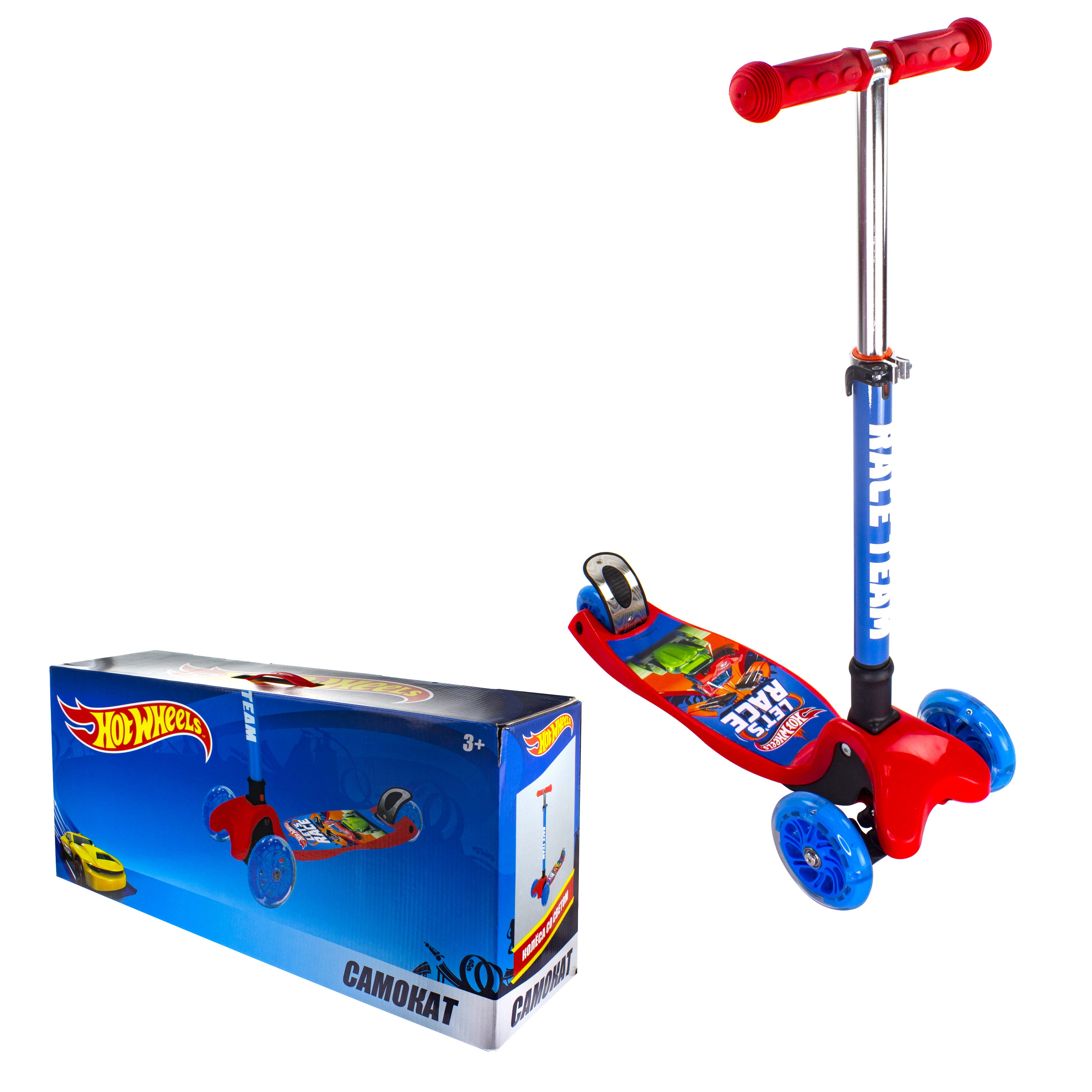 Самокат Hot Wheels трехколесный - фото 6