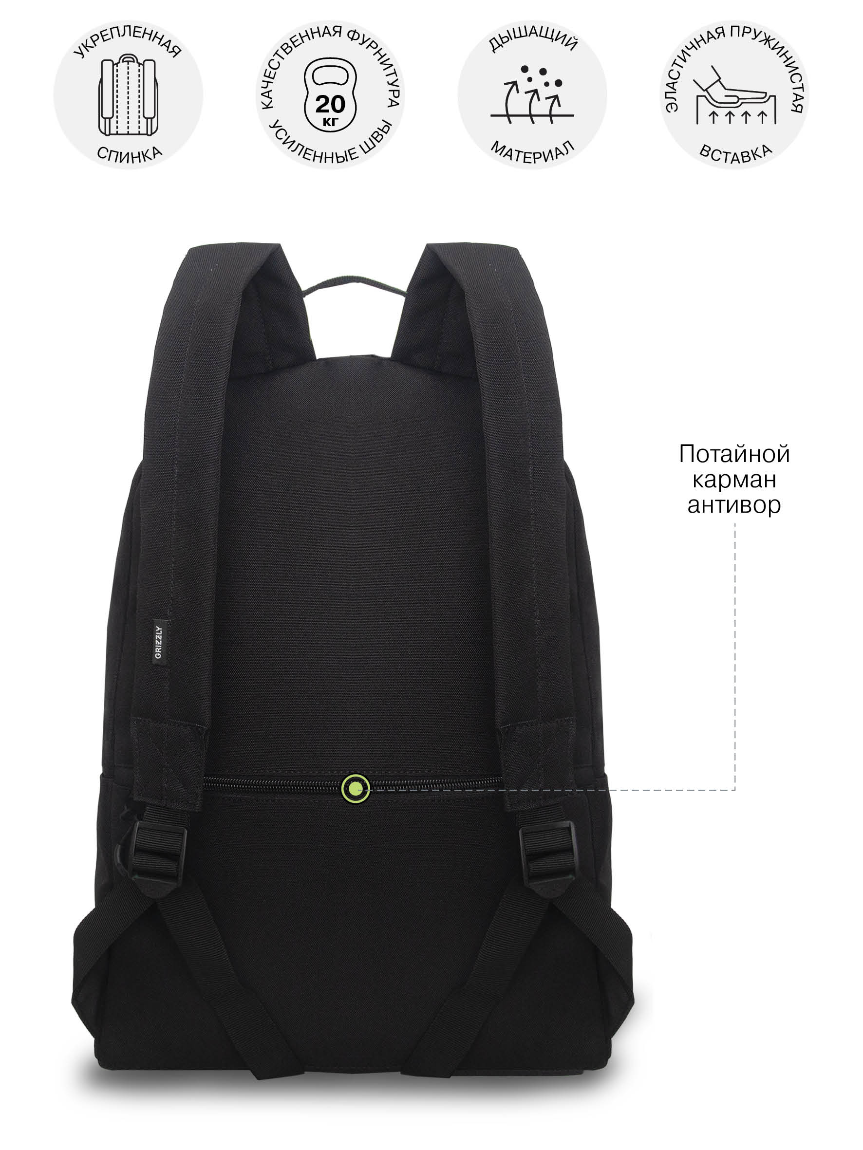 Рюкзак Grizzly для мальчика - фото 8