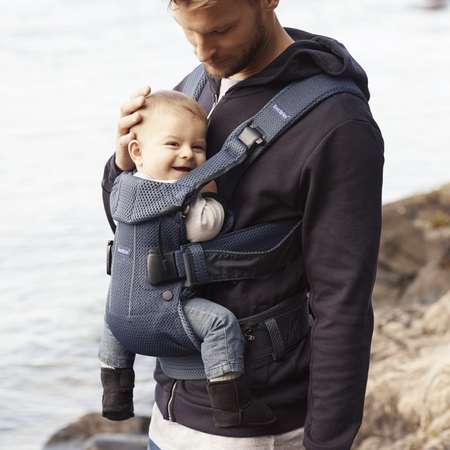 Рюкзак-переноска BabyBjorn One Mesh Темно-Cиний