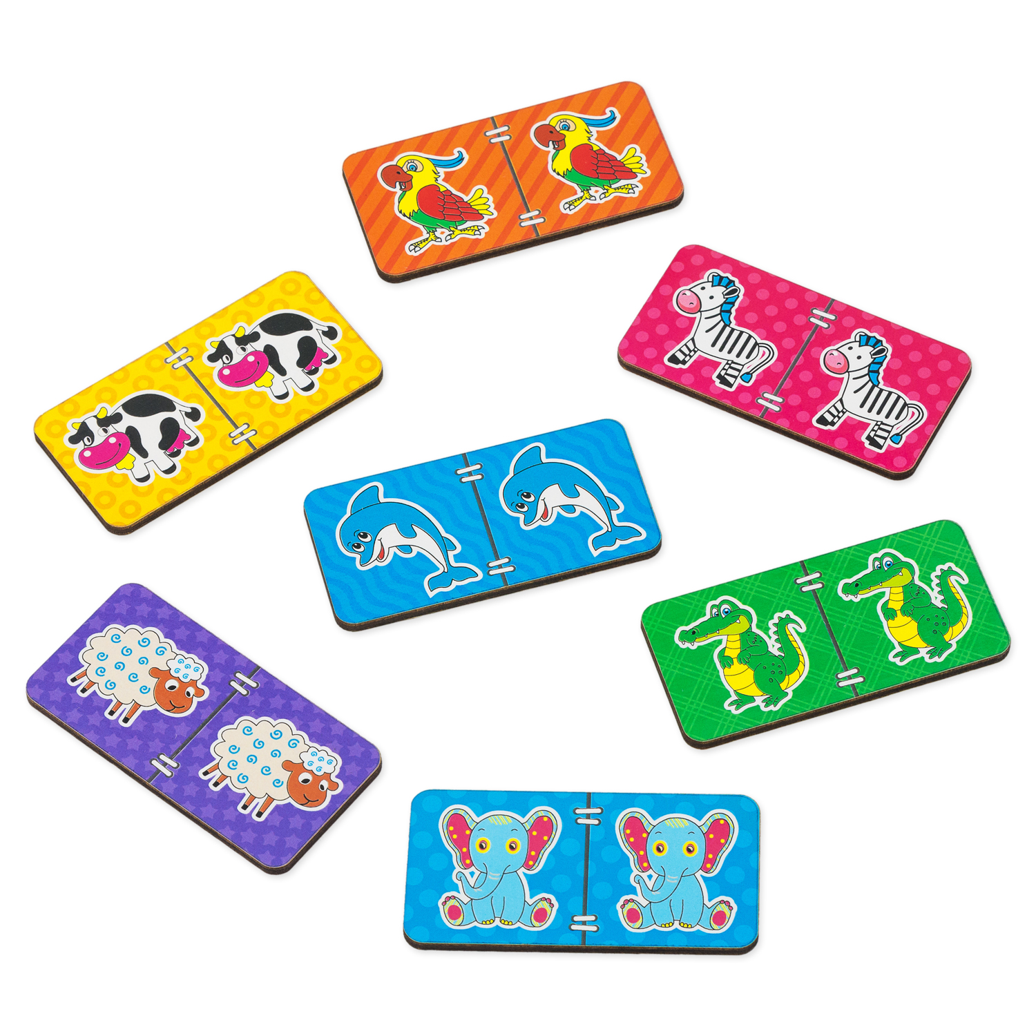 Настольная игра Alatoys домино ЖИВОТНЫЕ 25 фишек - фото 10