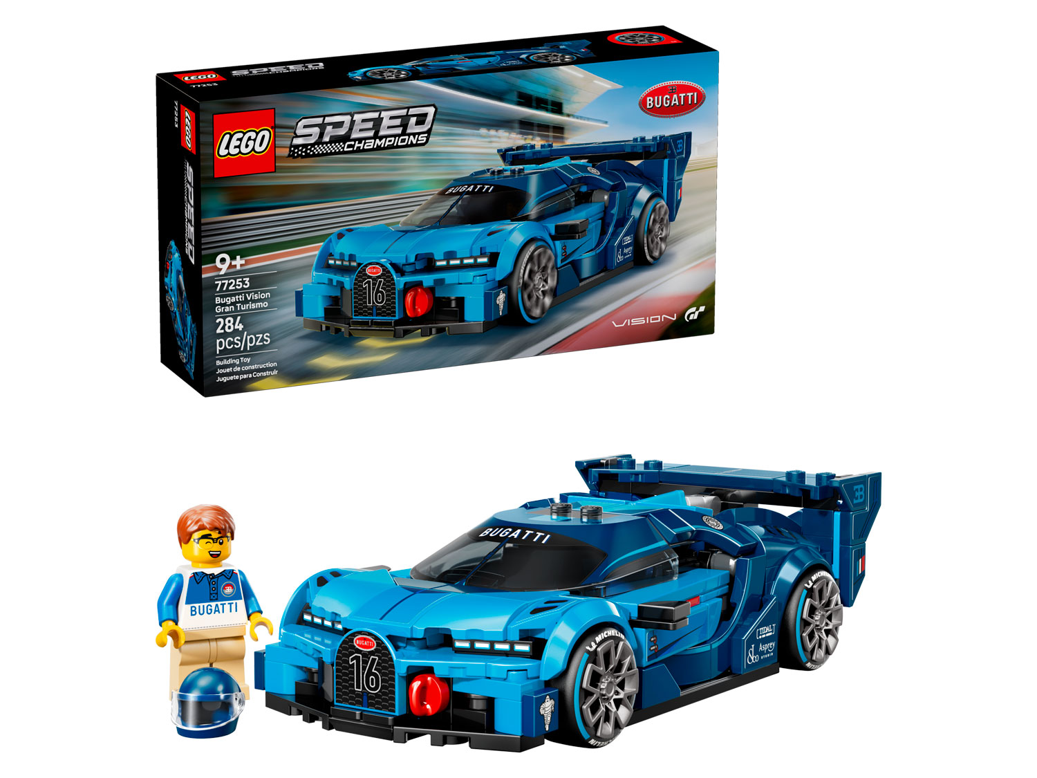 Конструктор LEGO Speed Champions Bugatti Vision GT 77253 284 дет. - фото 1