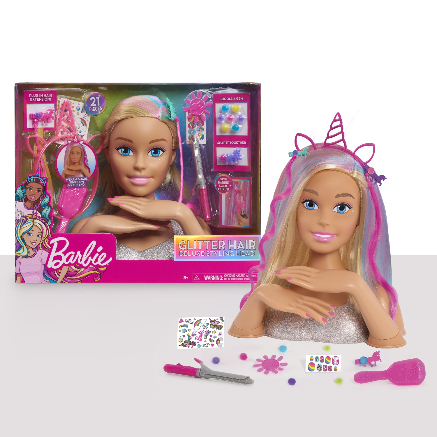 Игрушка Barbie торс для причесок Делюкс Блондинка - фото 8