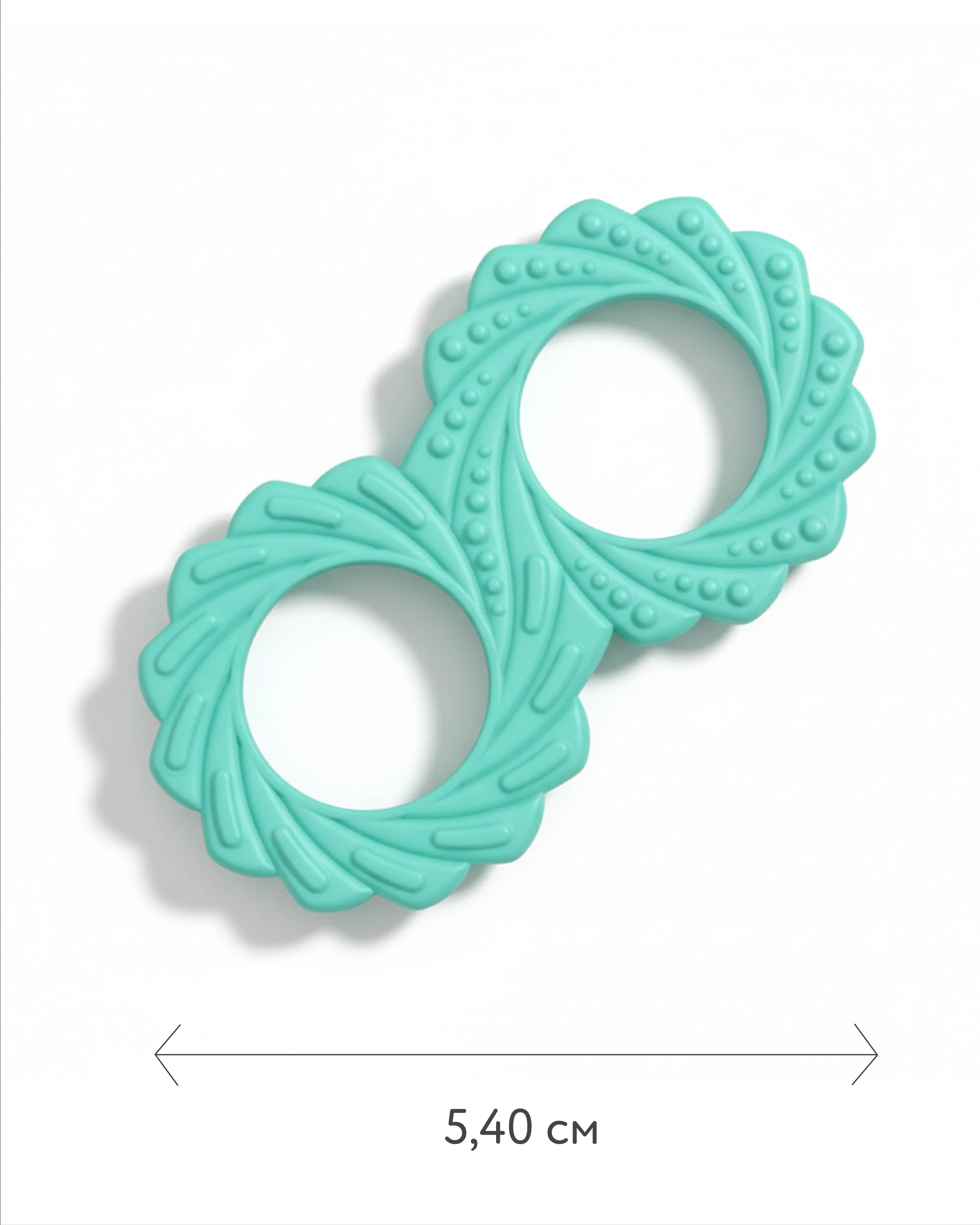 Прорезыватель BabyGo Восьмёрка голубой - фото 4