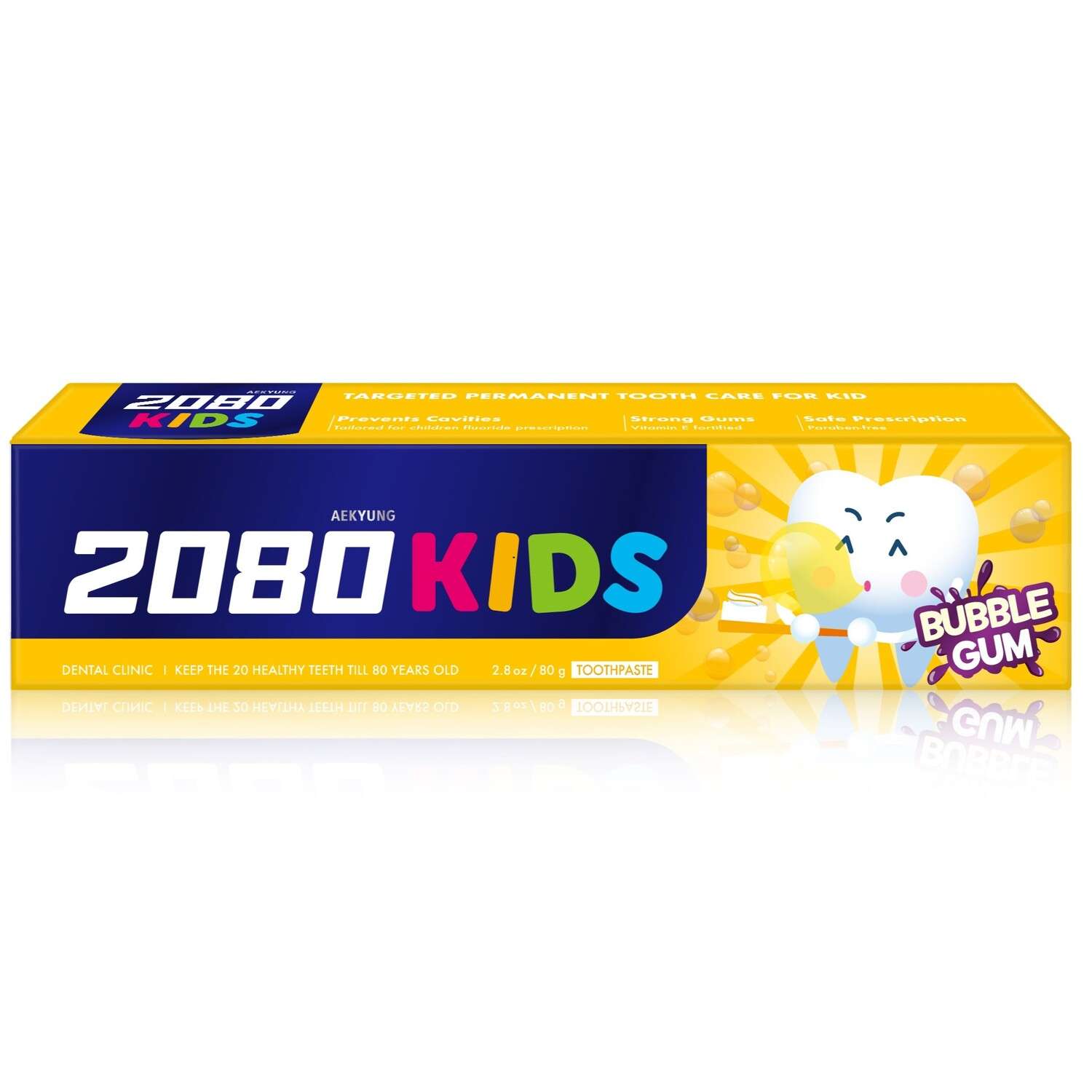 Зубная паста Dental Clinic 2080 Бабл гам 80 г - фото 1
