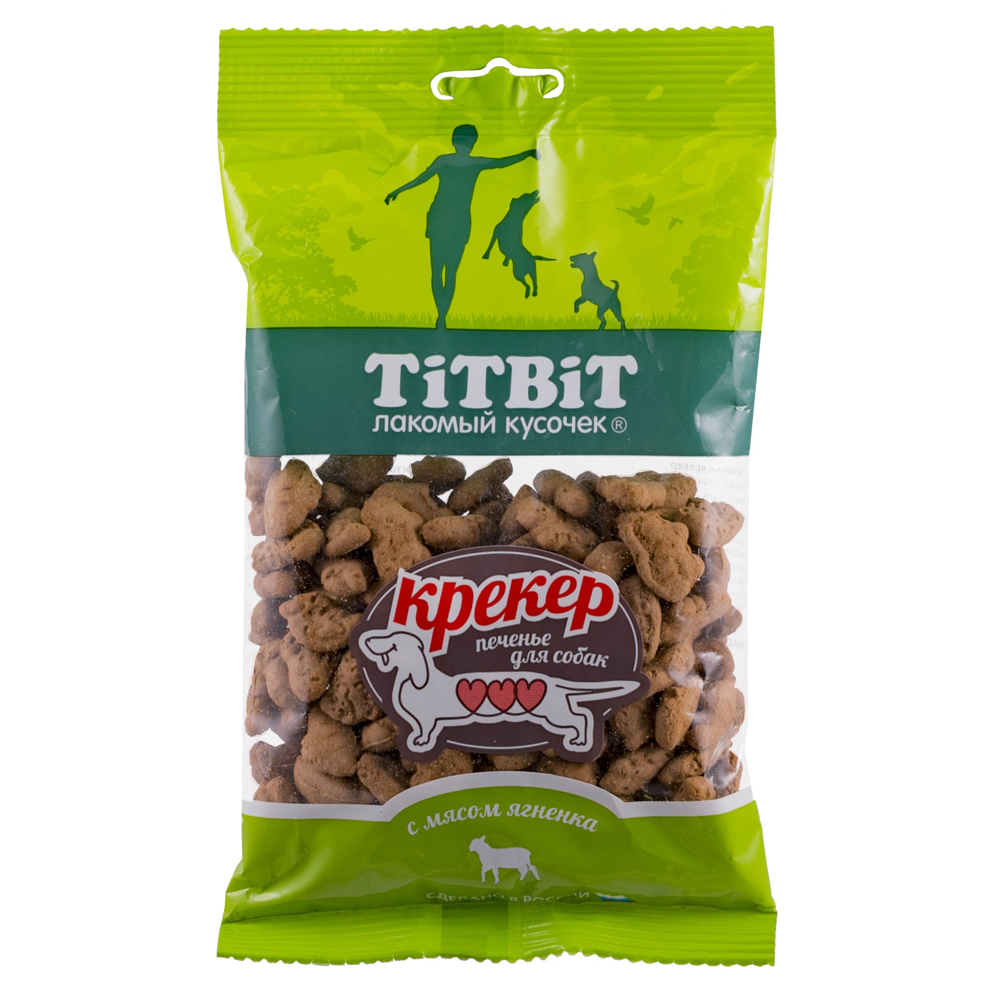 Лакомство для собак TITBIT крекер с мясом ягненка 100г - фото 1