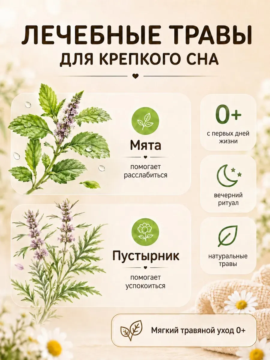 Экстракт для купания Наша Мама мята пустырник баю-бай 500 мл 2 шт. - фото 5