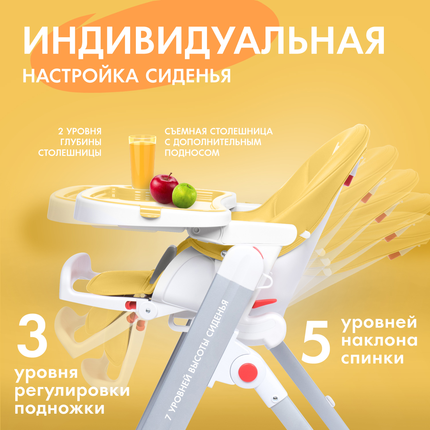 Стульчик для кормления Nuovita Futuro Senso классический - фото 3