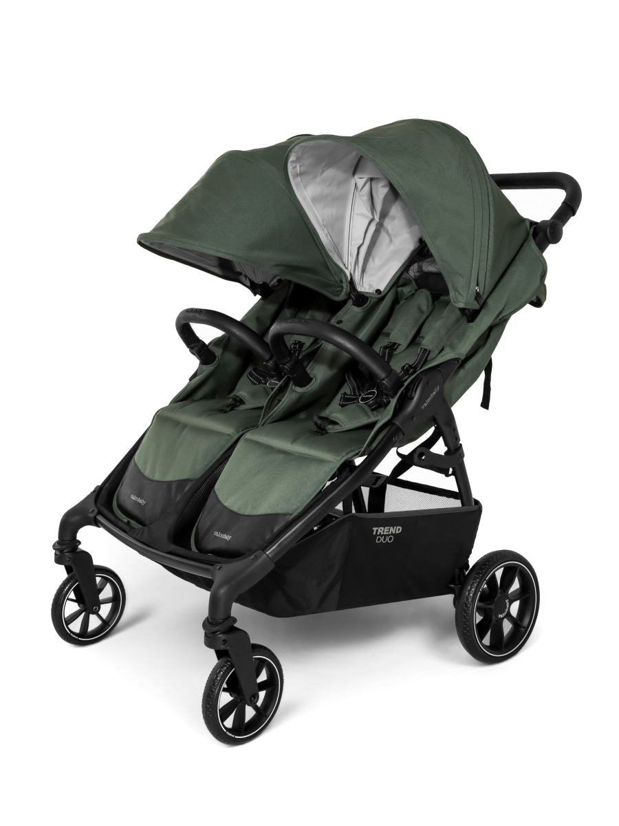 Коляска прогулочная для двойни Valco baby Duo Trend серия 2 зеленый - фото 3