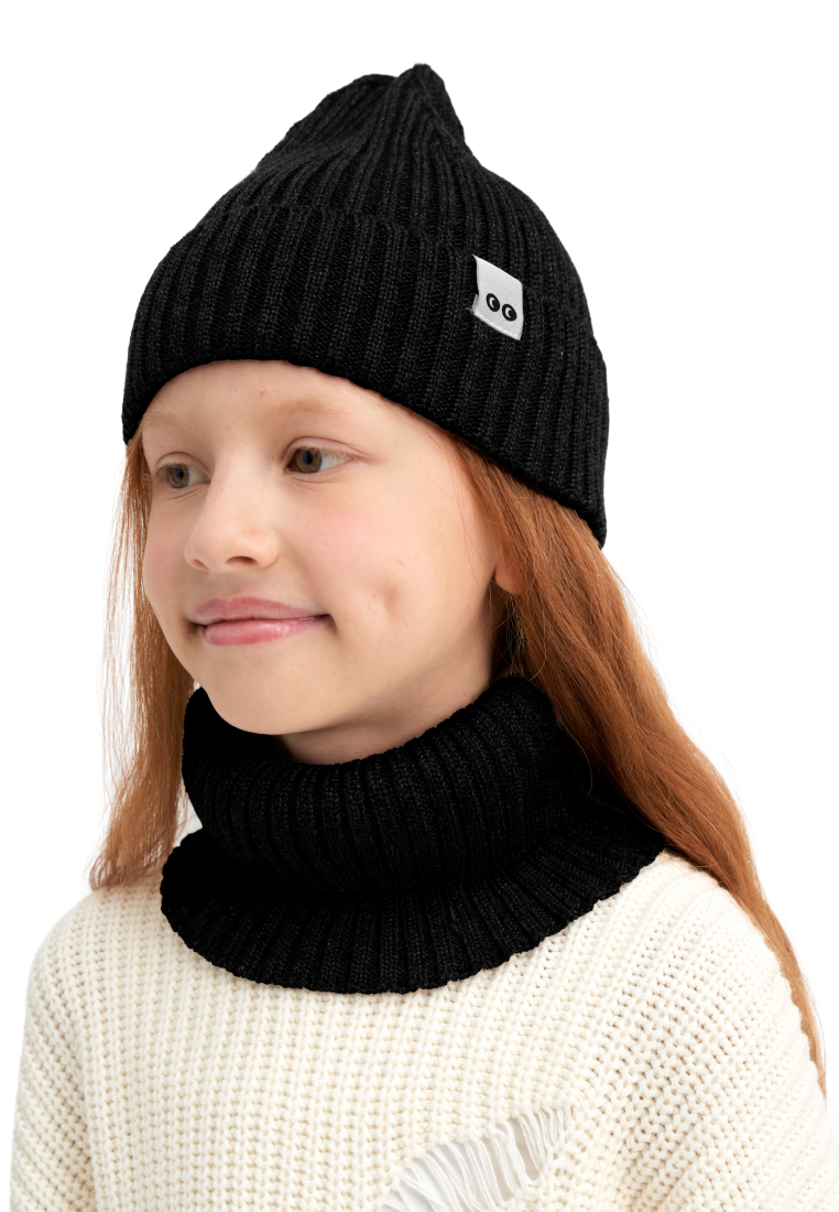 Шапка и снуд wookee Шапка_СнудЧерный - фото 5