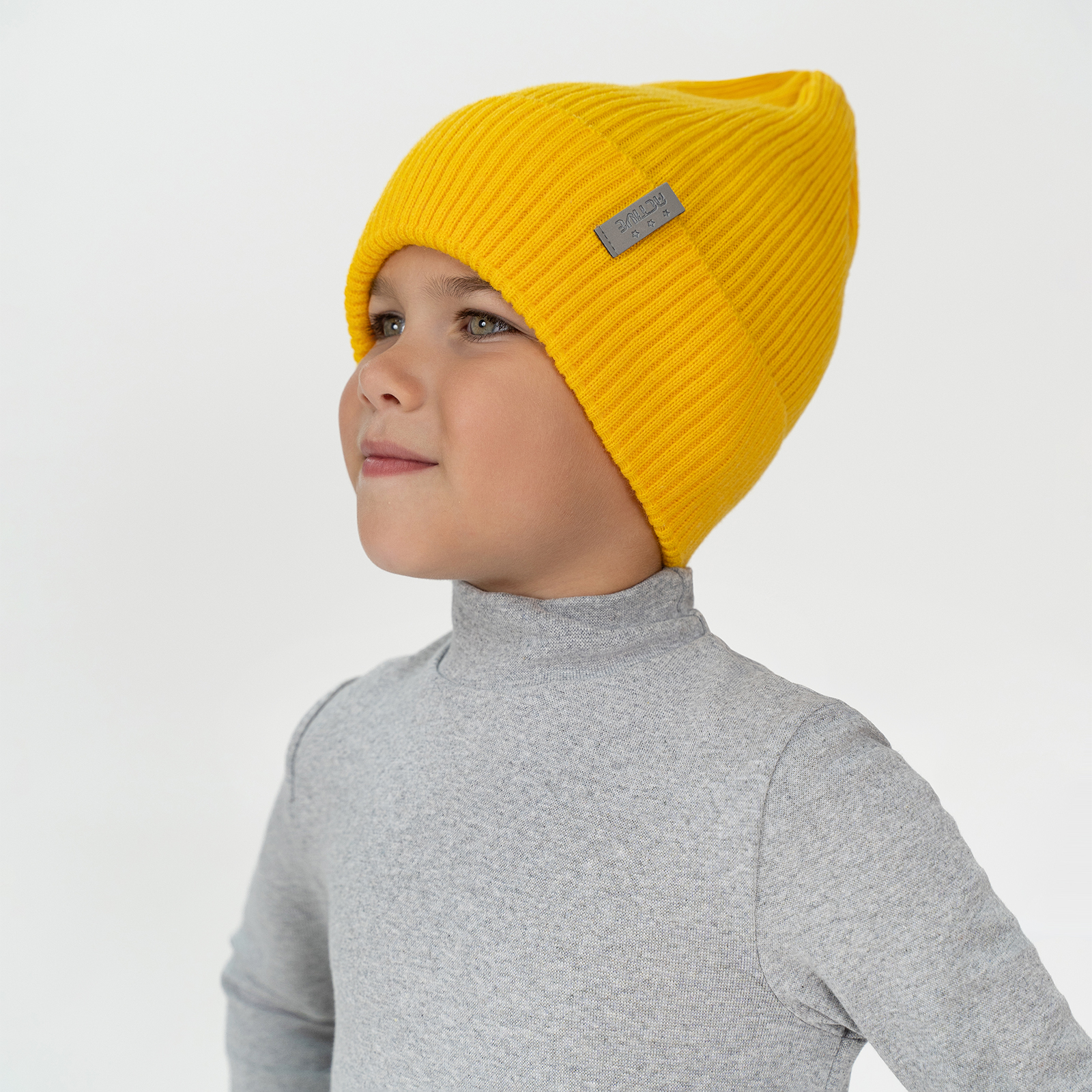 Шапка Arctic kids Ш-102/1 желтый - фото 6