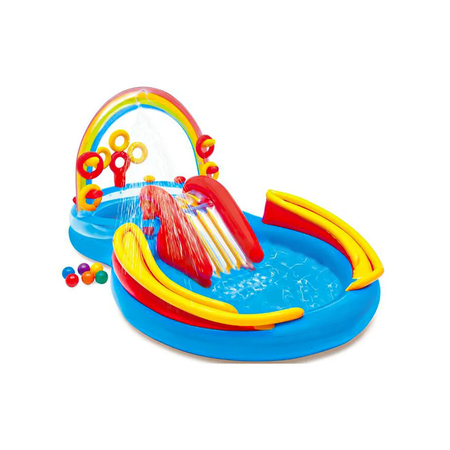Игровой центр Intex Радужный дождь / Надувной / 297х193х135 см