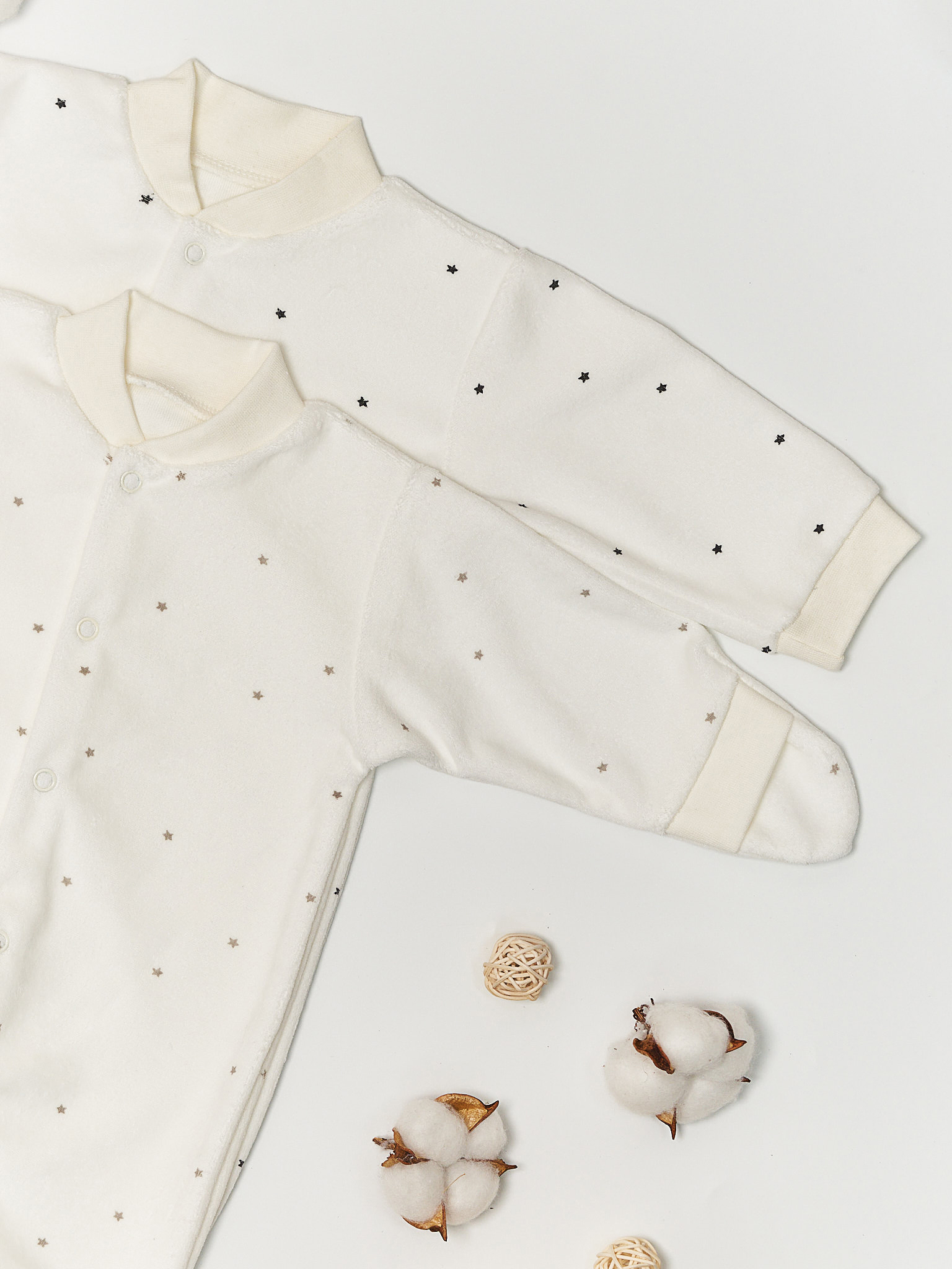 Комбинезон МАЛЫШЕЕВО Звезды белый - фото 5