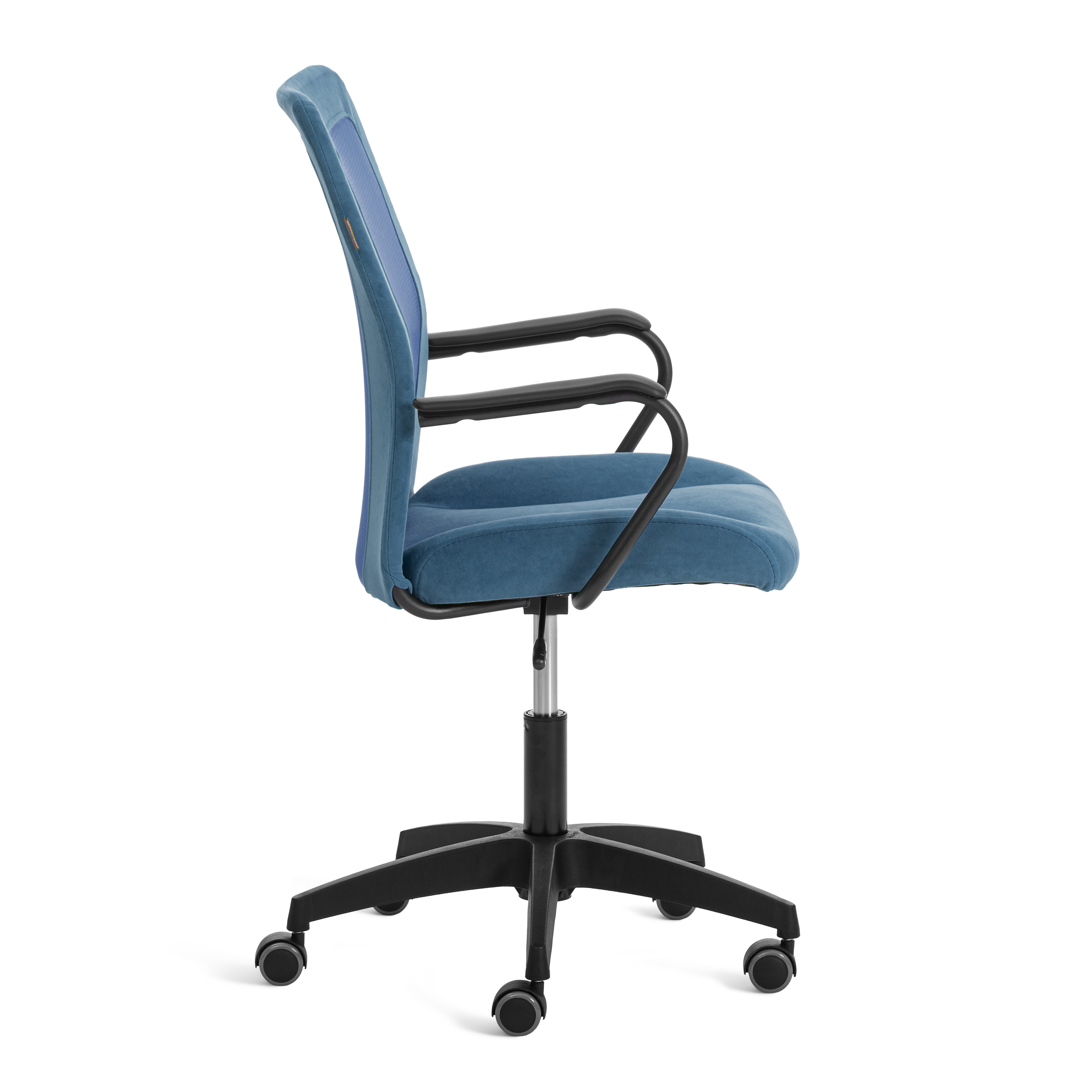 Компьютерное кресло TETCHAIR Стафф велюр сетка синий - фото 2