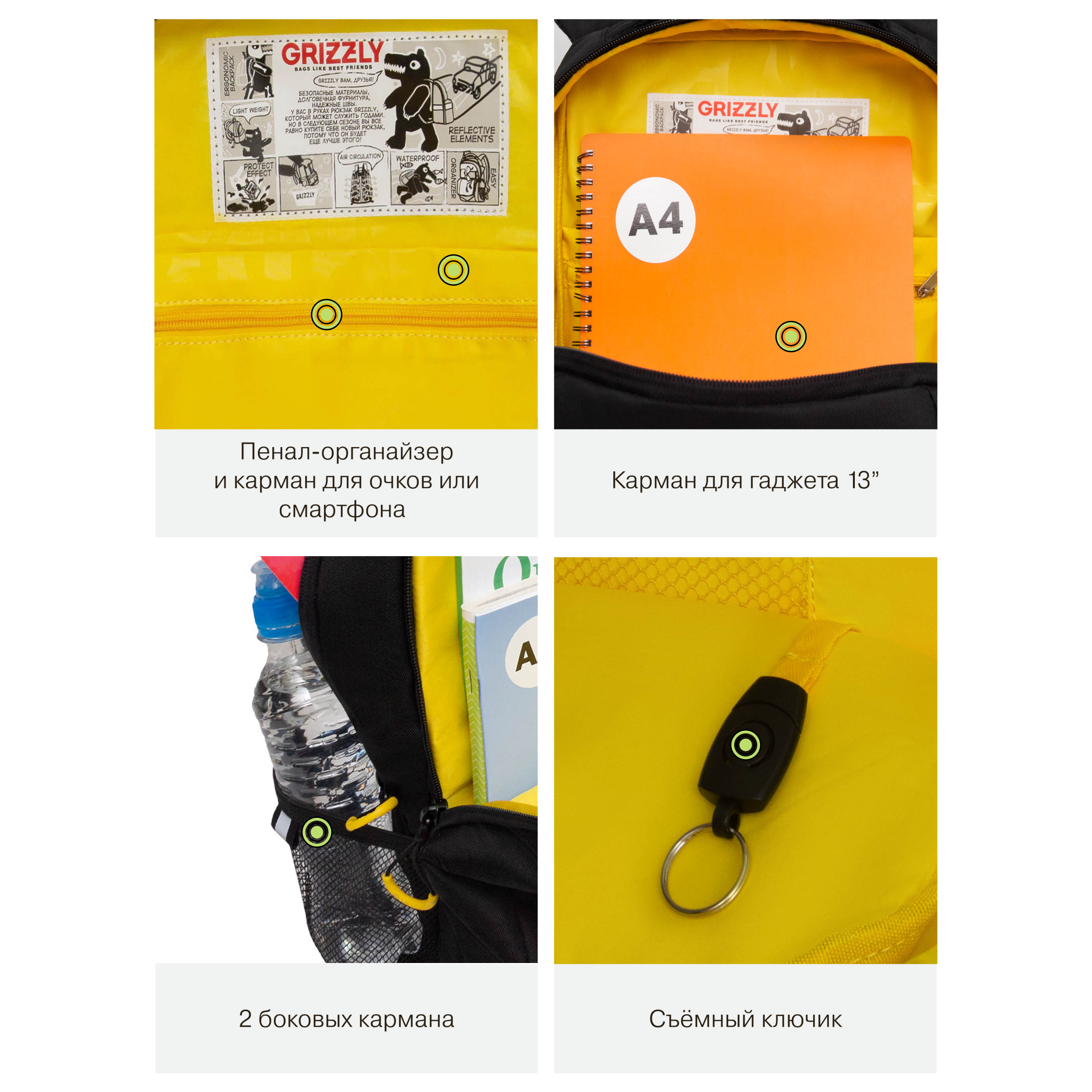 Рюкзак Grizzly для мальчика - фото 10