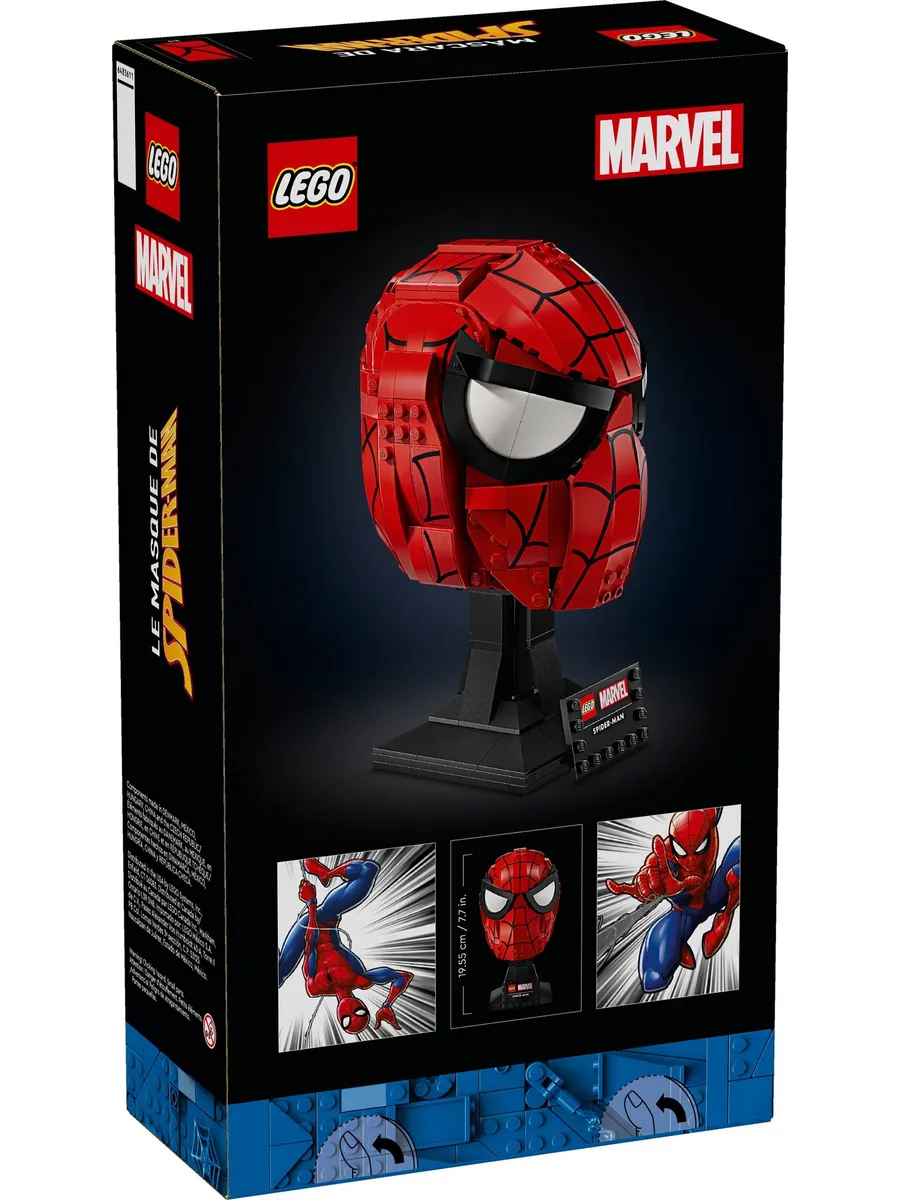 Конструктор LEGO Marvel Super Heroes Маска Человека-паука 487 дет. - фото 3