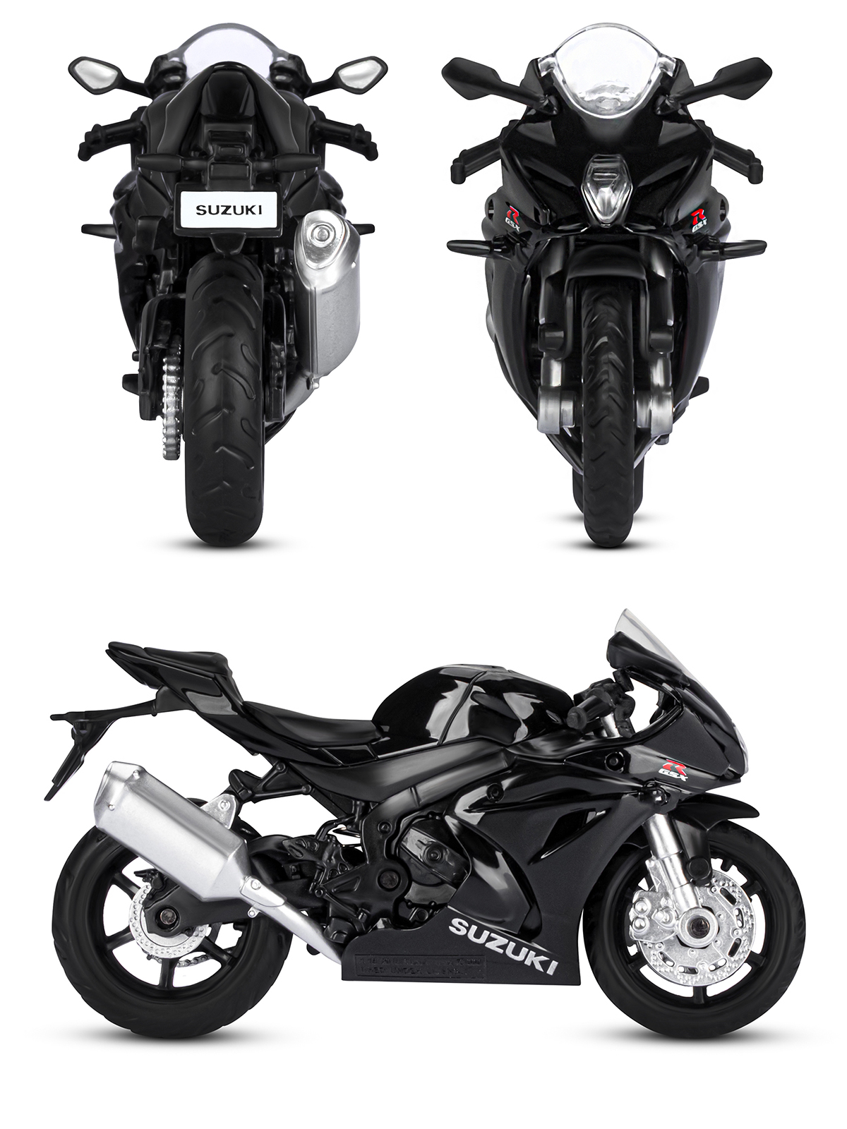 Мотоцикл АВТОпанорама Suzuki GSХ R1000 1:18 JB1251567 - фото 6
