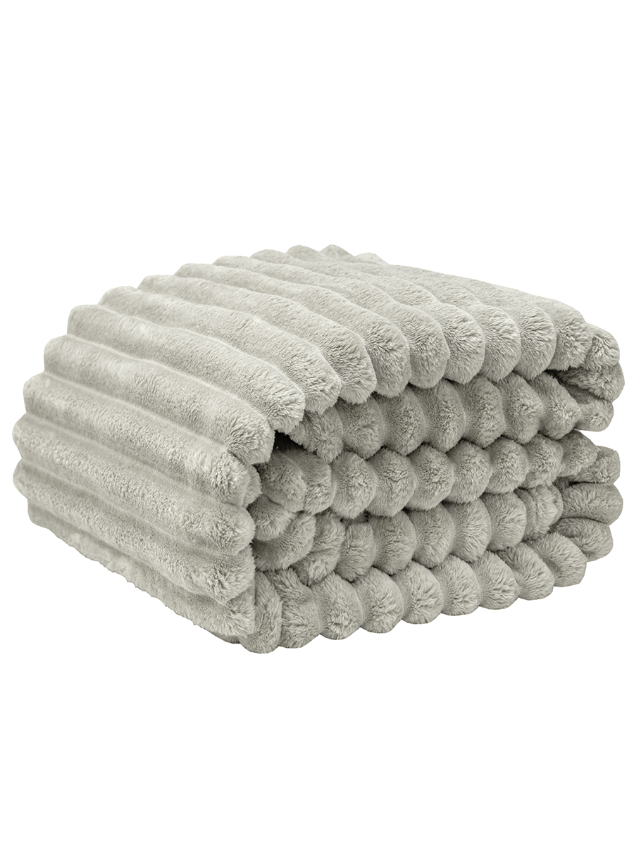 Покрывало BRAVO Волна светло-серый 200 x 220 см велсофт - фото 6