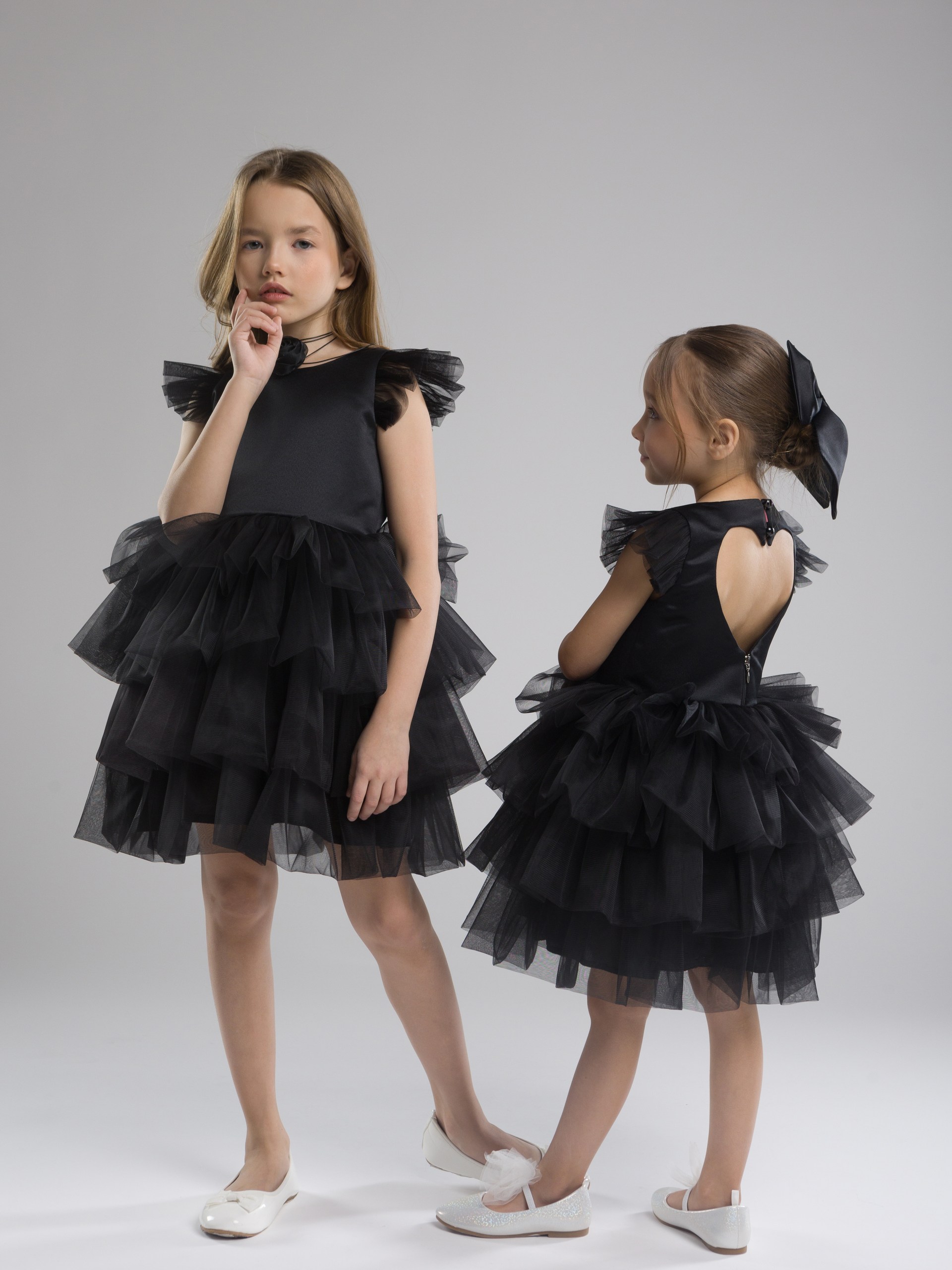 Платье LELUkids 1231.24_зефирка_черный - фото 16