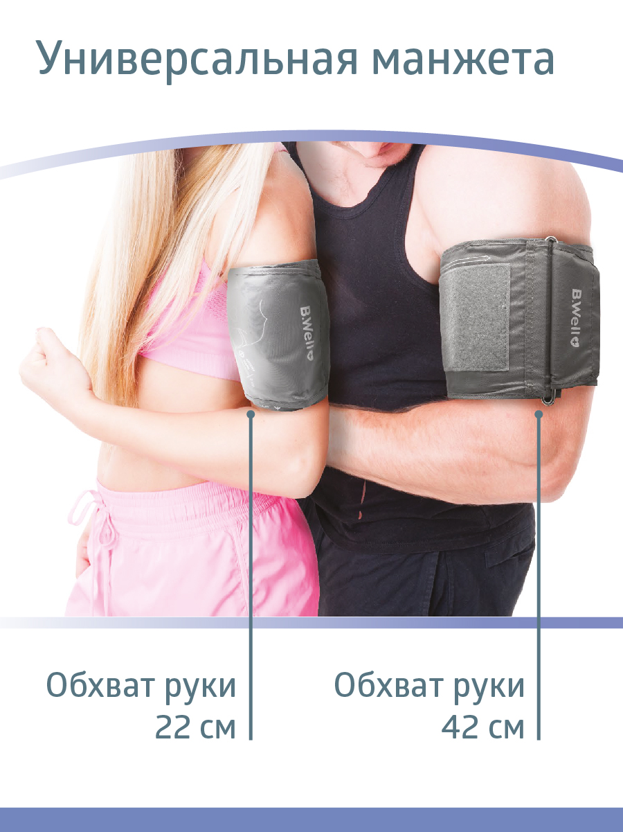 Тонометр B.Well автоматический PRO-36 Говорящий + адаптер - фото 8