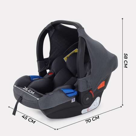 Автокресло MOWbaby STEP Grey 0 (0 -13 кг)