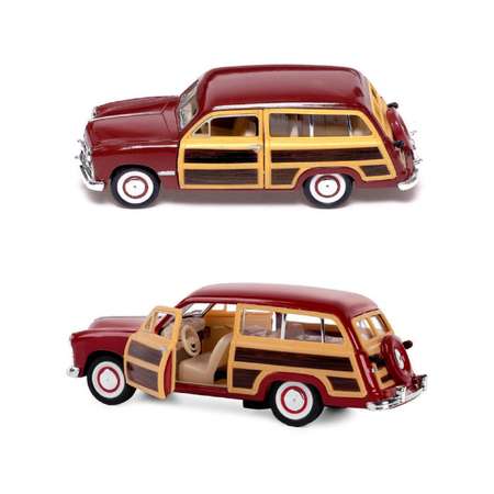 Автомобиль KINSMART Ford Woody Wagen 1949 красная 1:42