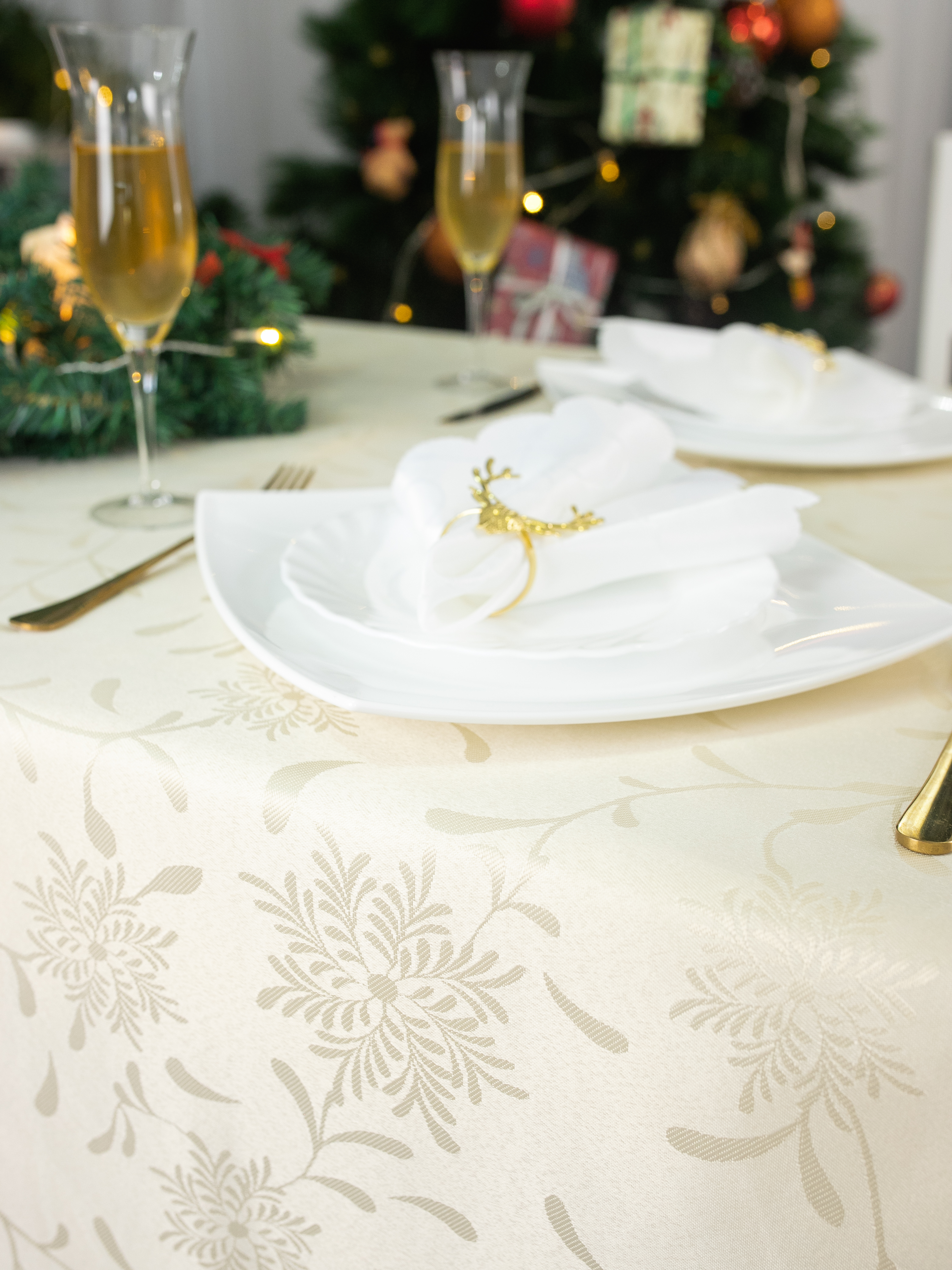 Скатерть Wellness Элен сатен 150 x 160 см - фото 6
