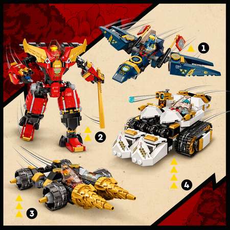 Конструктор LEGO NINJAGO Ультра комбо робот ниндзя блочный