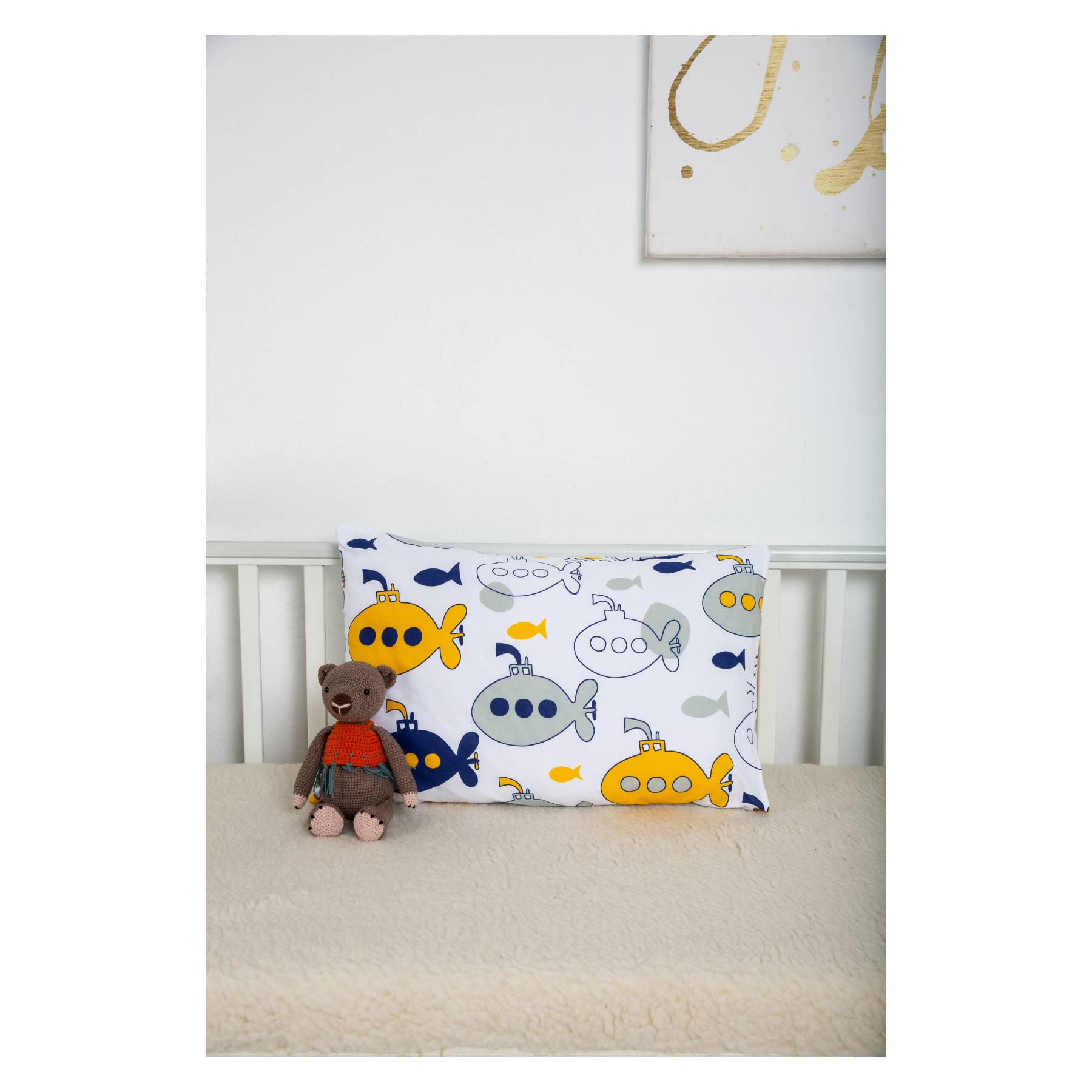 Наволочка ВОМБАТИК Подводная лодка 40 x 60 см - фото 4