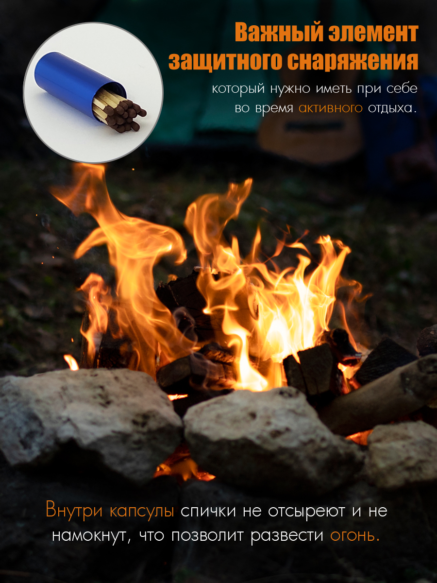 Капсула-брелок Solaris 14мм*52мм Синяя - фото 5