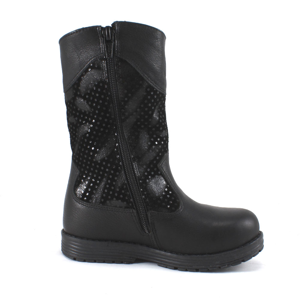 Сапоги Europen 203-39-44-СВ EUROPEN Сапоги для девочки,черный кожа - фото 2