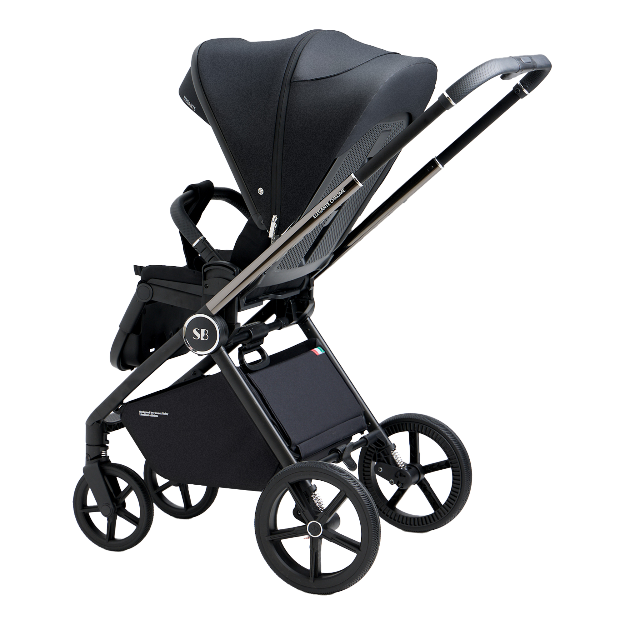 Коляска 2в1 Sweet Baby Elegante Chrome Black - фото 34